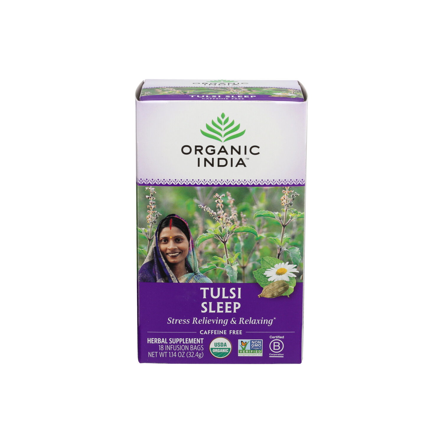 Organic India Tulsi Sleep - 0.063 Ounce - 18 Count Image 1 of 2