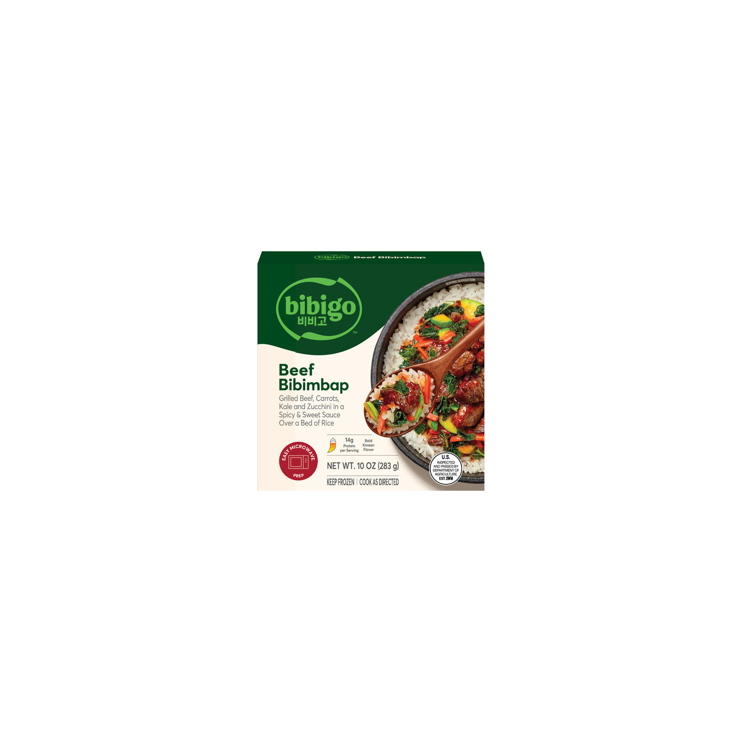 bibigo Beef Bibimbap Vegetable Rice Bowl - 10 Ounce Image 1 of 3