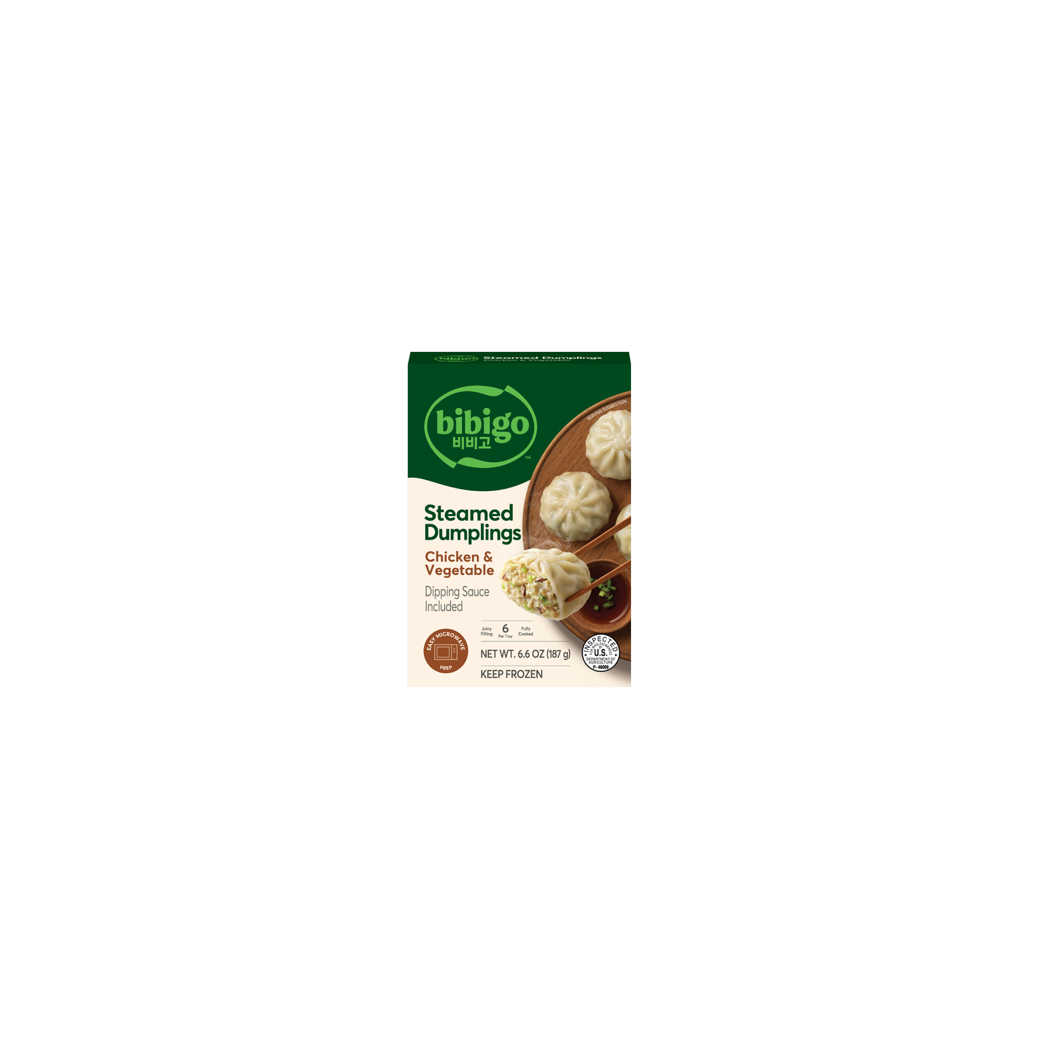 bibigo Steamed Dumpling Chicken And Vegetable - 6.6 Ounce Image 1 of 3