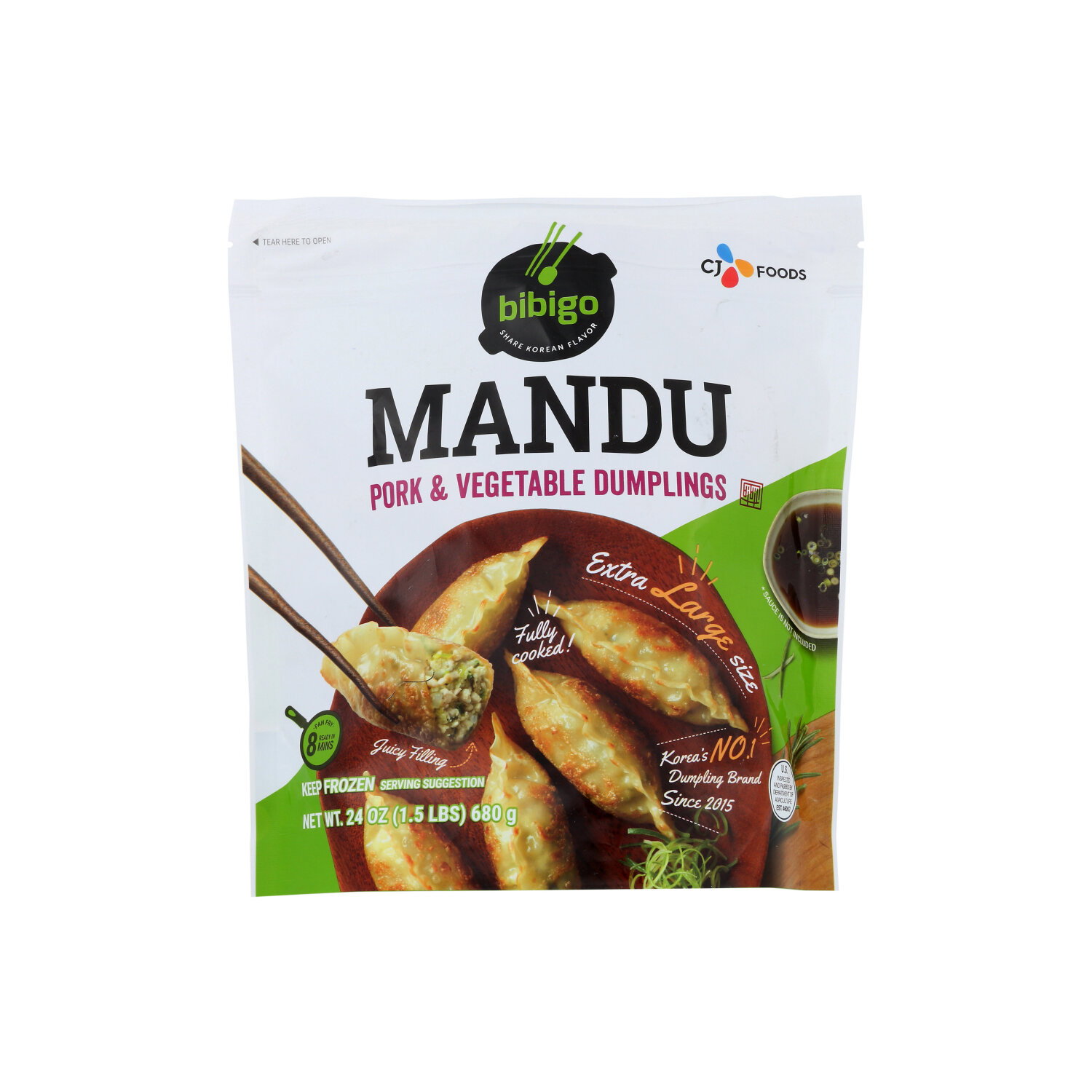 Bibigo Dumpling Pork Vegetable - 24 Ounce Image 1 of 2