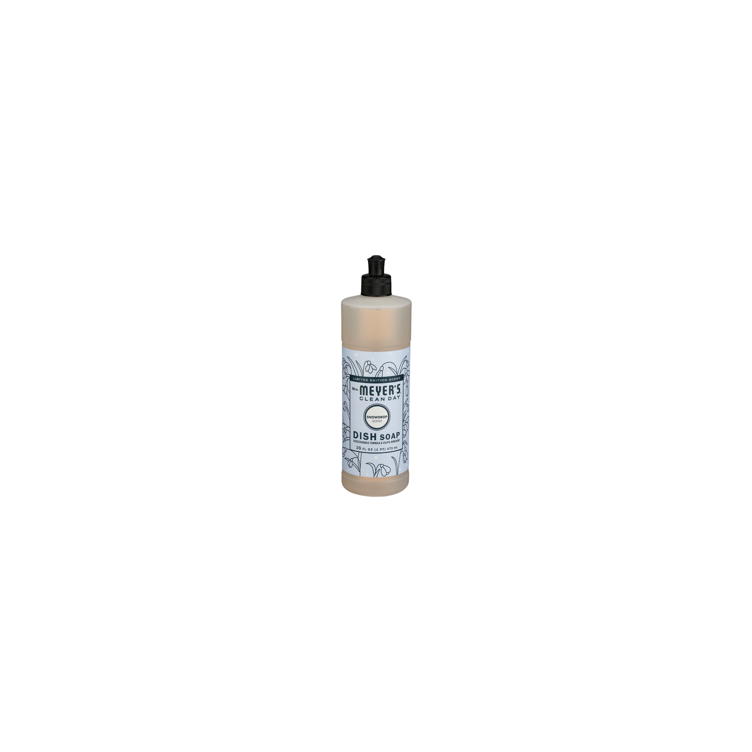 MRS. MEYER's Clean Day Snowdrop Mmcd Dish Soap Snow Drop 6 US - 16 Fluid Ounce Image 1 of 3