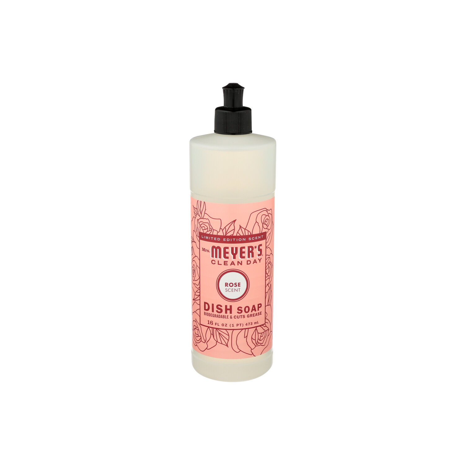 MRS. MEYER's Clean Day Soap Dish Liquid Rose - 16 Fluid Ounce Image 1 of 3