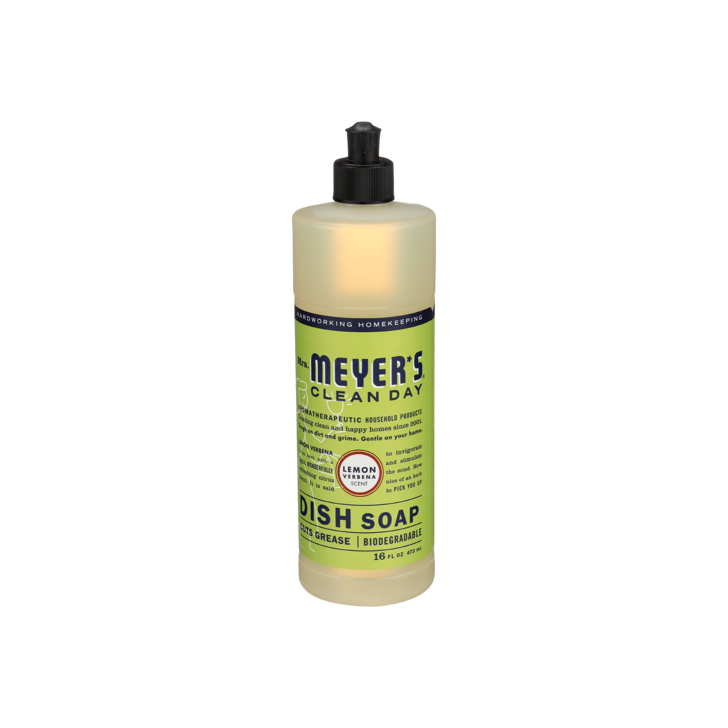 MRS. MEYER's Clean Day Dish Soap Lemon Verbena Scent - 16 Fluid Ounce Image 1 of 2