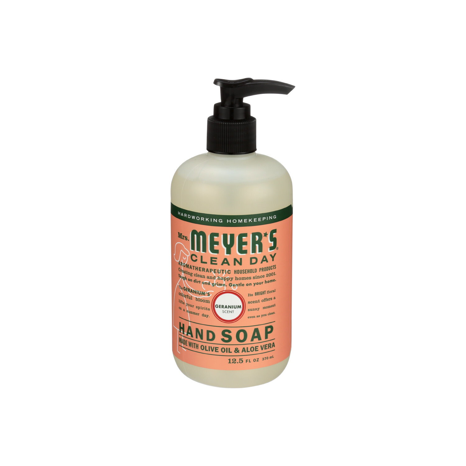 MRS. MEYER's Clean Day Hand Soap Geranium Scent - 12.5 Fluid Ounce Image 1 of 2