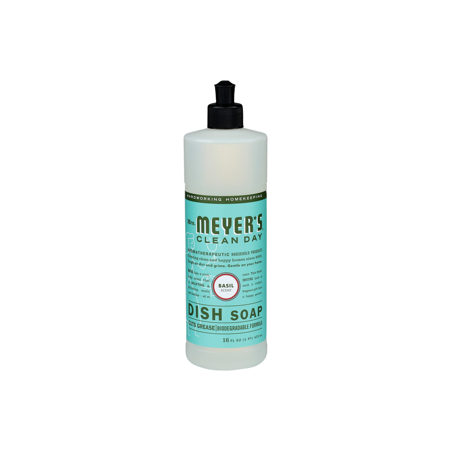 MRS. MEYER's Clean Day Basil Scent Dish Soap - 16 Fluid Ounce Image 1 of 3