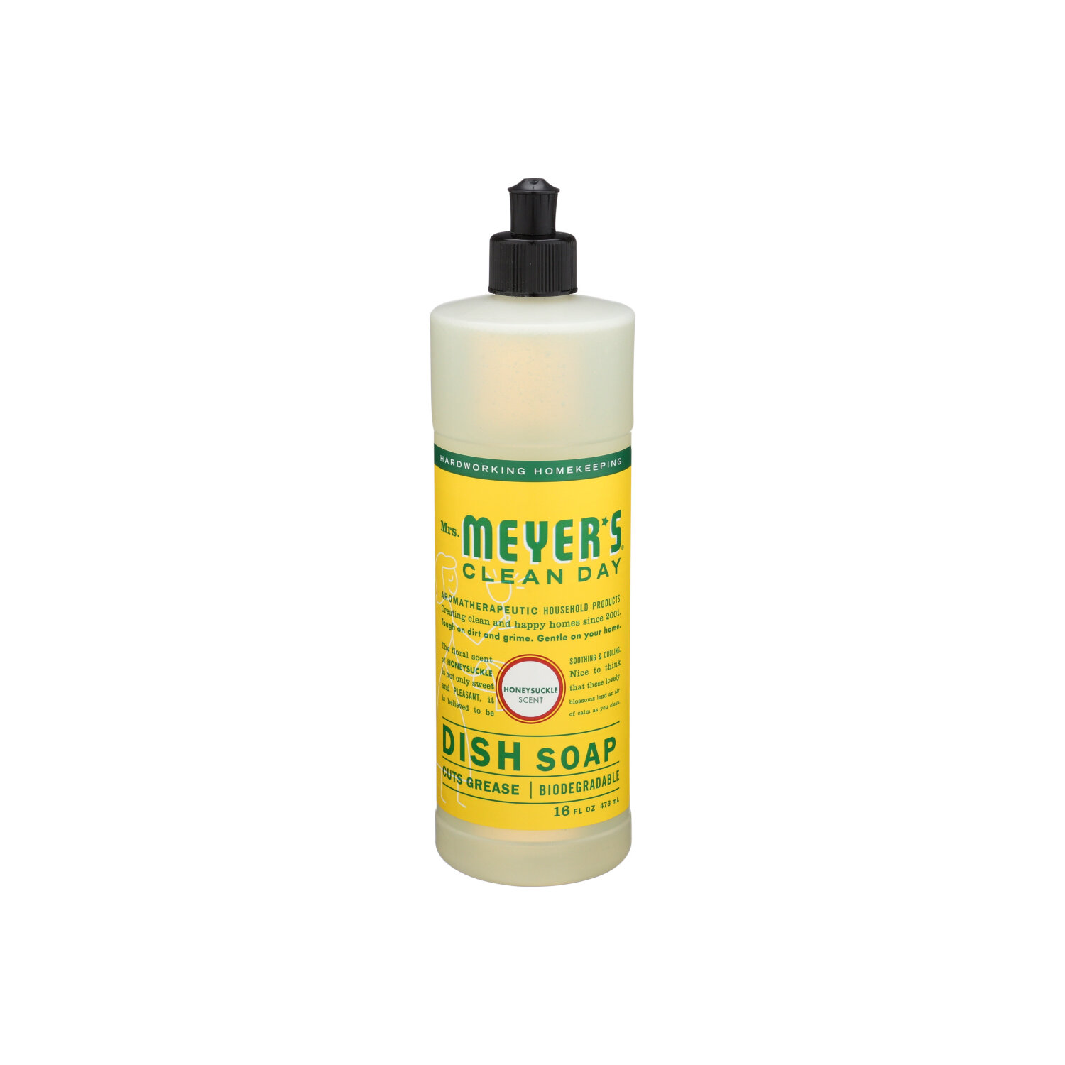 MRS. MEYER's Clean Day Dish Soap Honeysuckle Scent - 16 Fluid Ounce Image 1 of 2