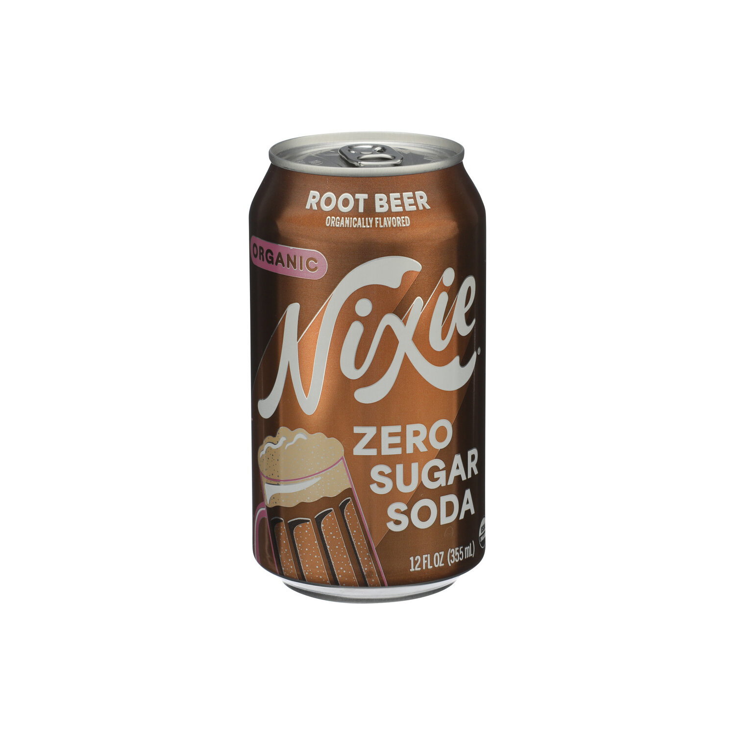 Nixie Root Beer Soda Organic Zero Sugar - 12 Fluid Ounce Image 1 of 4