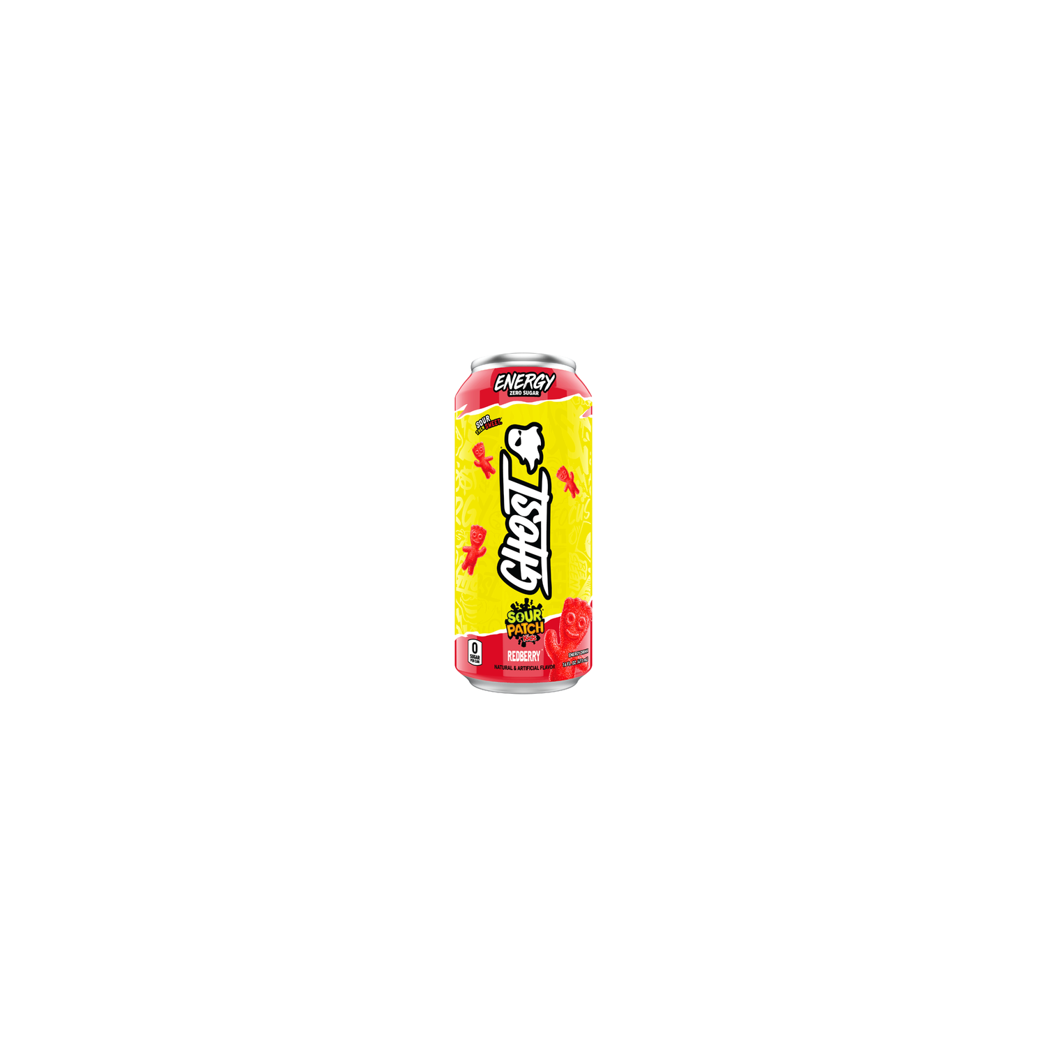 Ghost Zero Sugar Energy Drink Sour Patch Kids Redberry - 16 Fluid Ounce Image 1 of 3