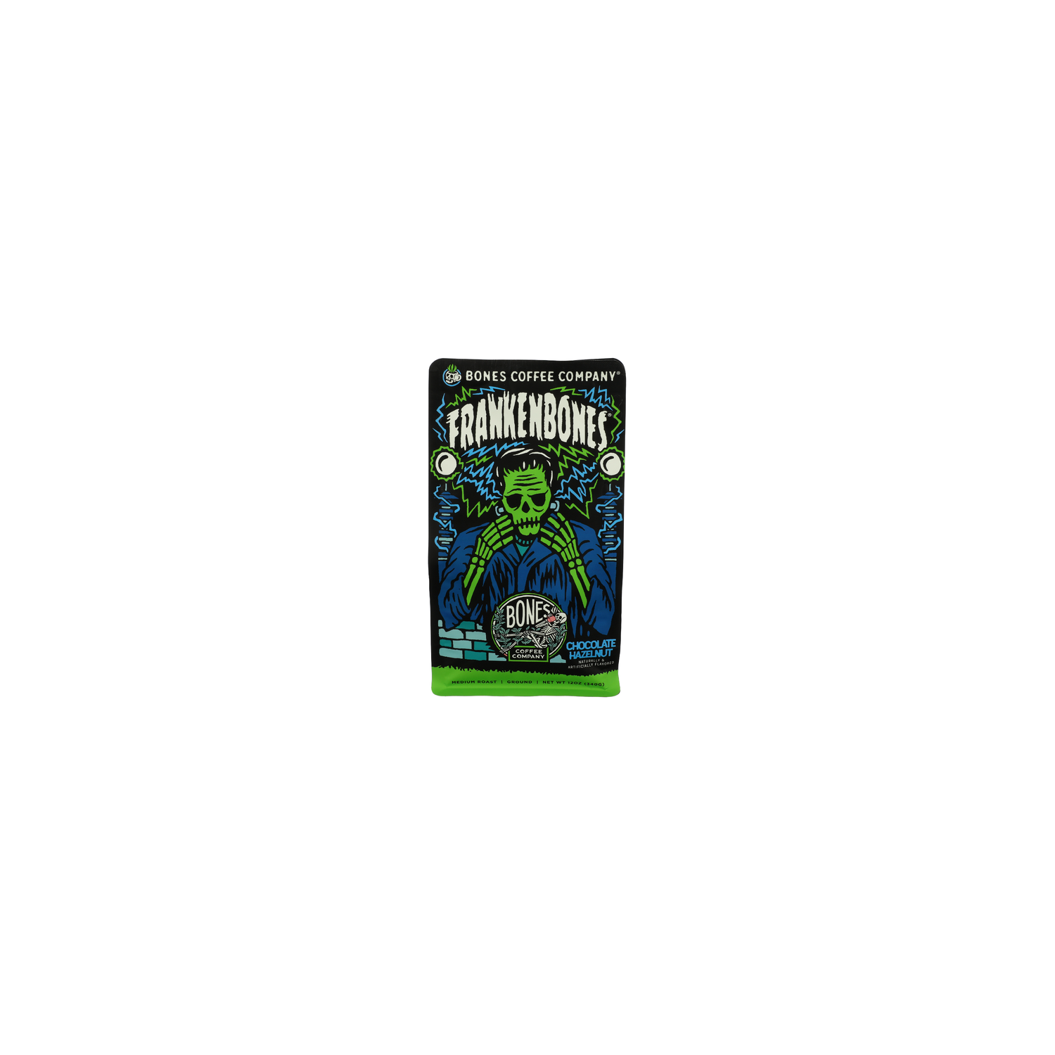 Bones Coffee Company Frankenbones Medium Roast Ground Coffee - 12 Ounce Image 1 of 3