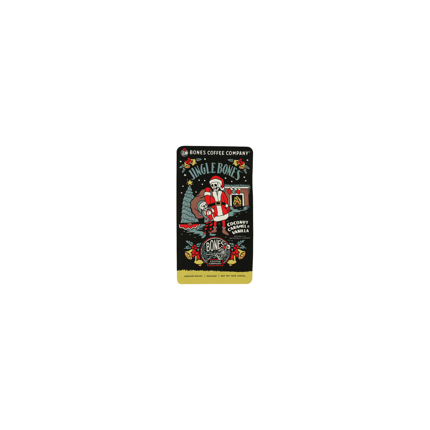 Bones Coffee Company Jingle Bones Medium Roast Ground Coffee - 12 Ounce Image 1 of 3