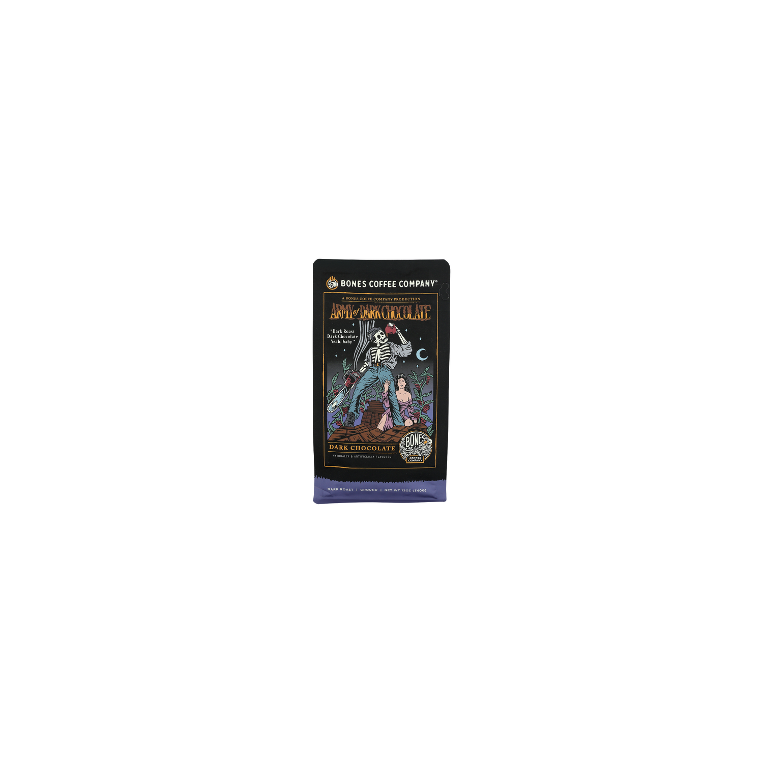 Bones Coffee Company Army of Dark Chocolate Dark Roast Ground Coffee - 12 Ounce Image 1 of 3