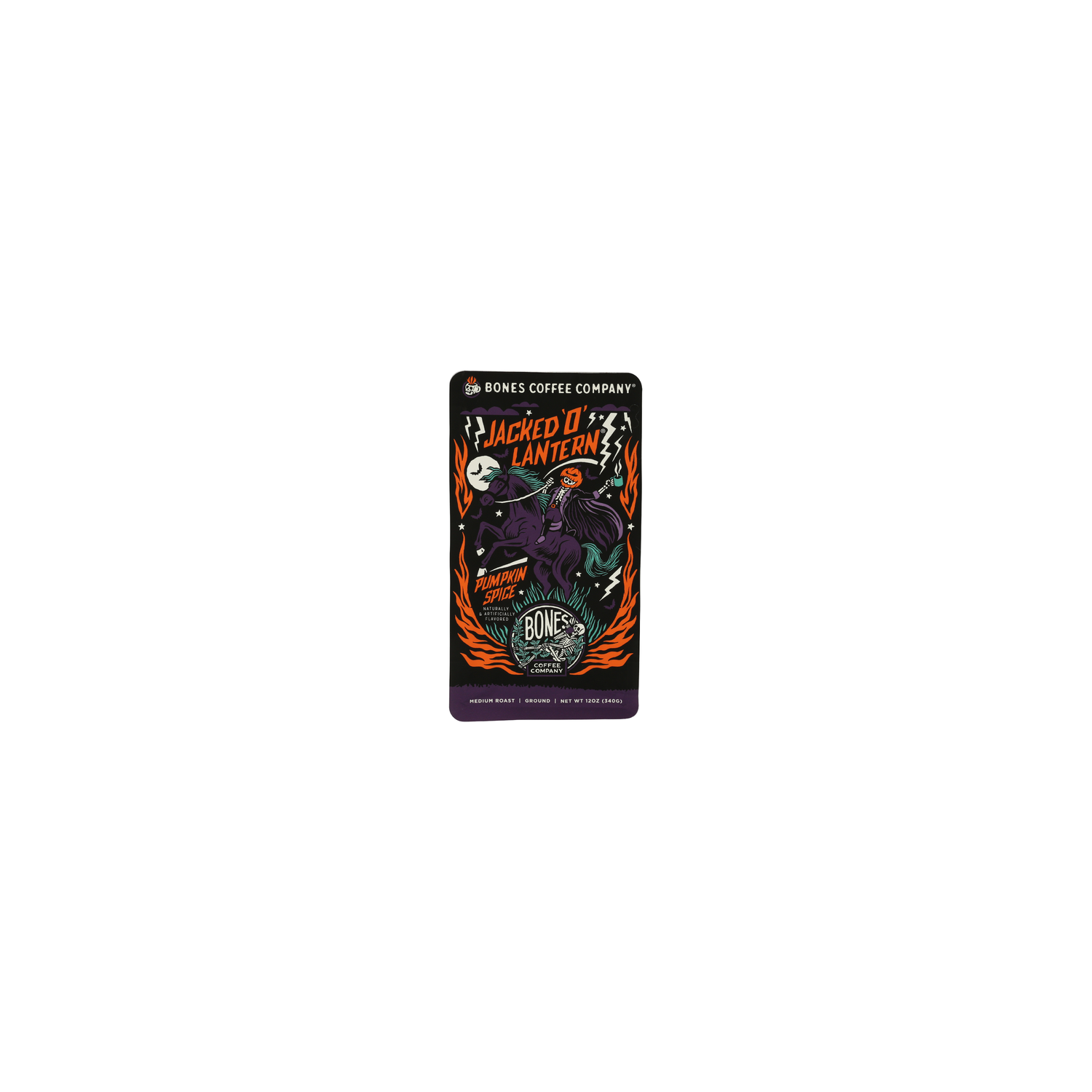 Bones Coffee Company Jacked O' Lantern Medium Roast Ground Coffee - 12 Ounce Image 1 of 3
