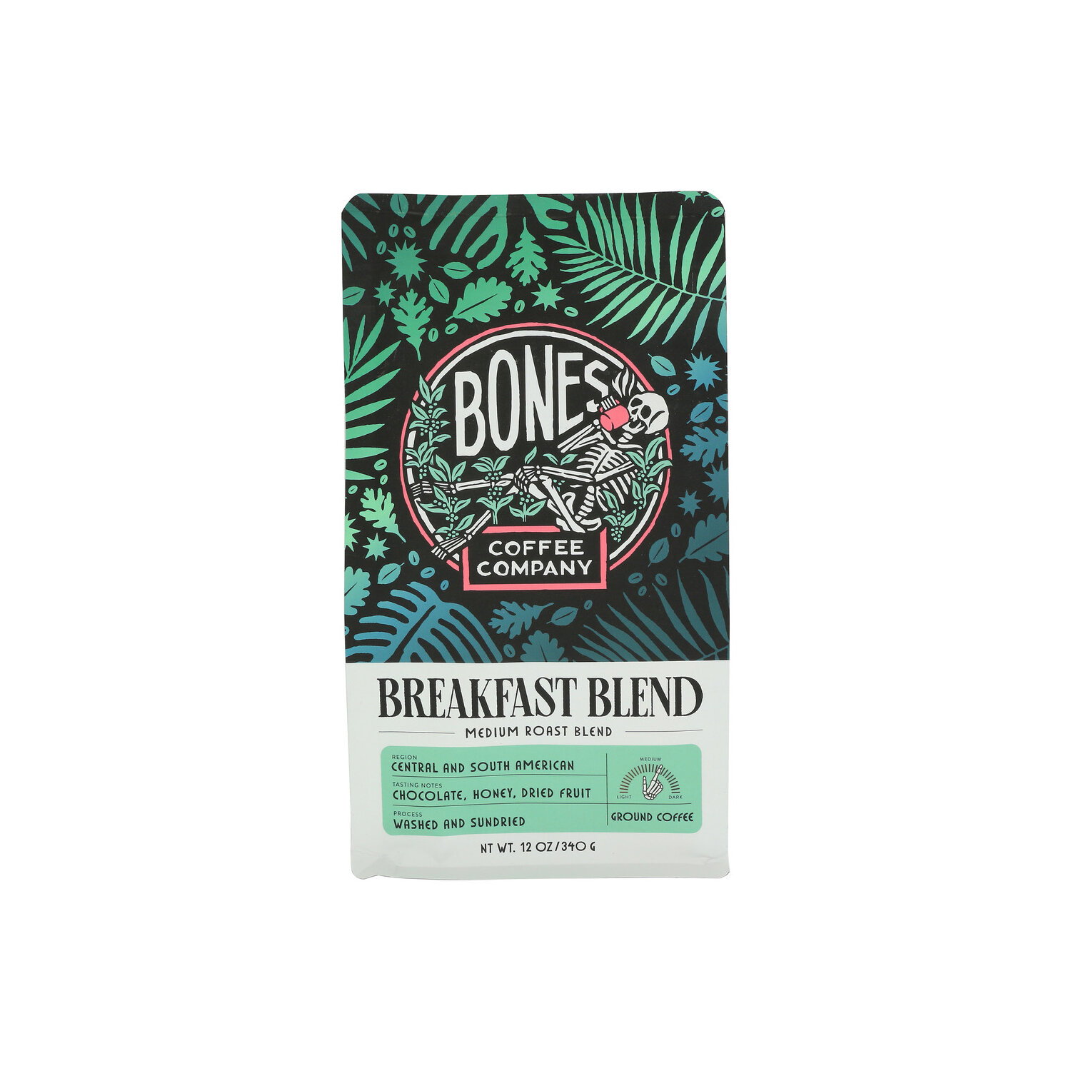 Bones Coffee Company Breakfast Blend Medium Roast Ground Coffee - 12 Ounce Image 1 of 3