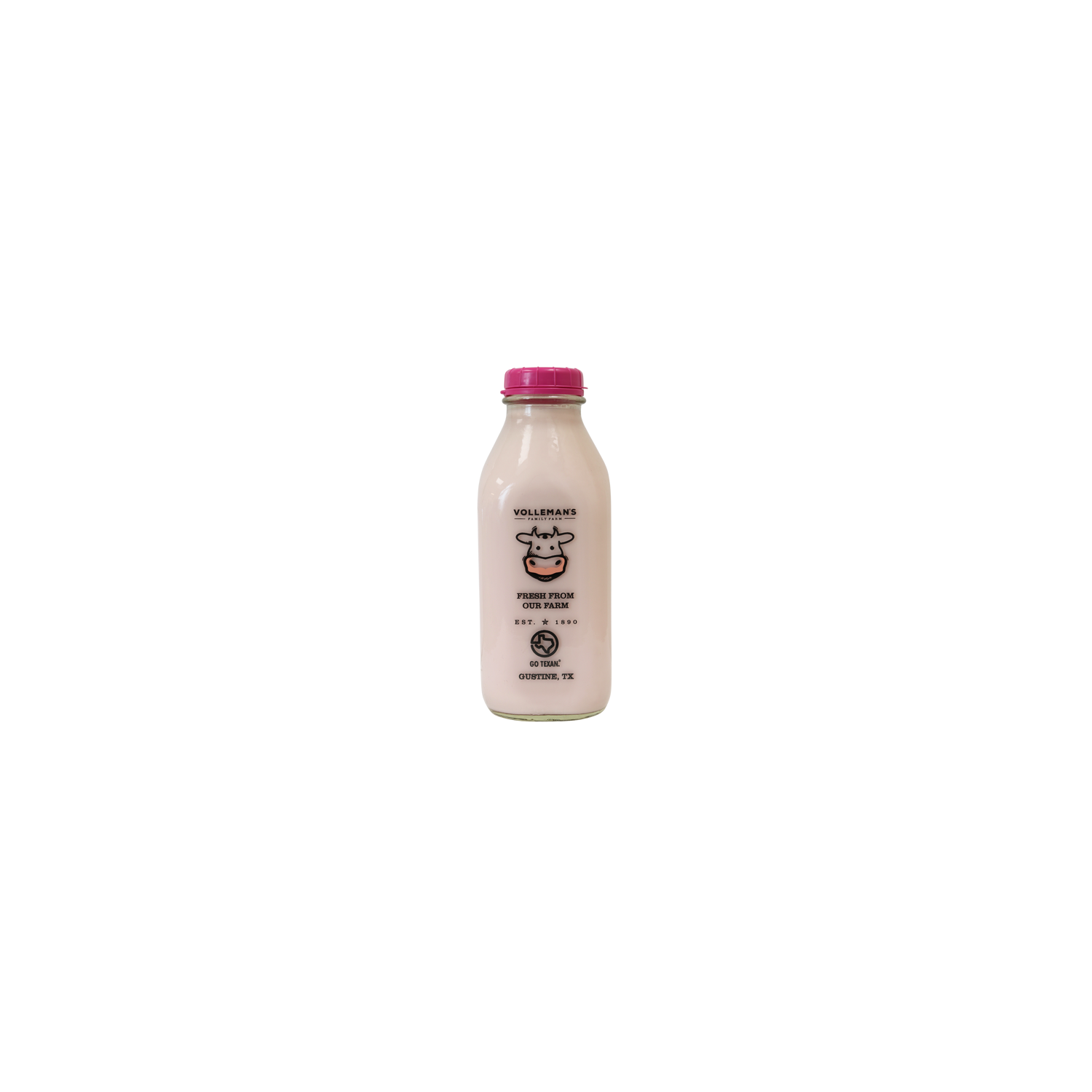 VOLLEMAN'S FAMILY FARM Strawberry Milk - 32 Fluid Ounce
