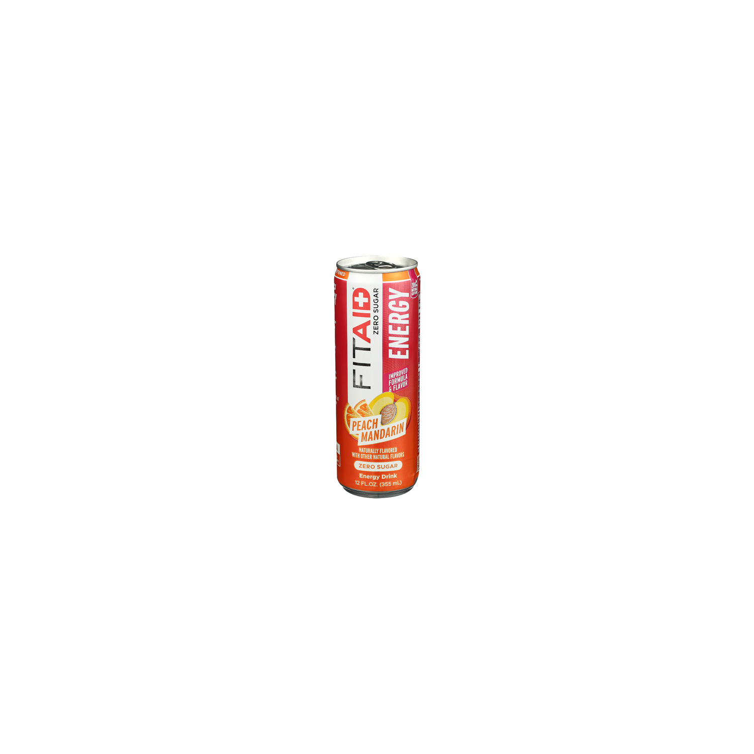 Lifeaid Fitaid Peach Mandarin Energy Drink - 12 Fluid Ounce Image 1 of 4