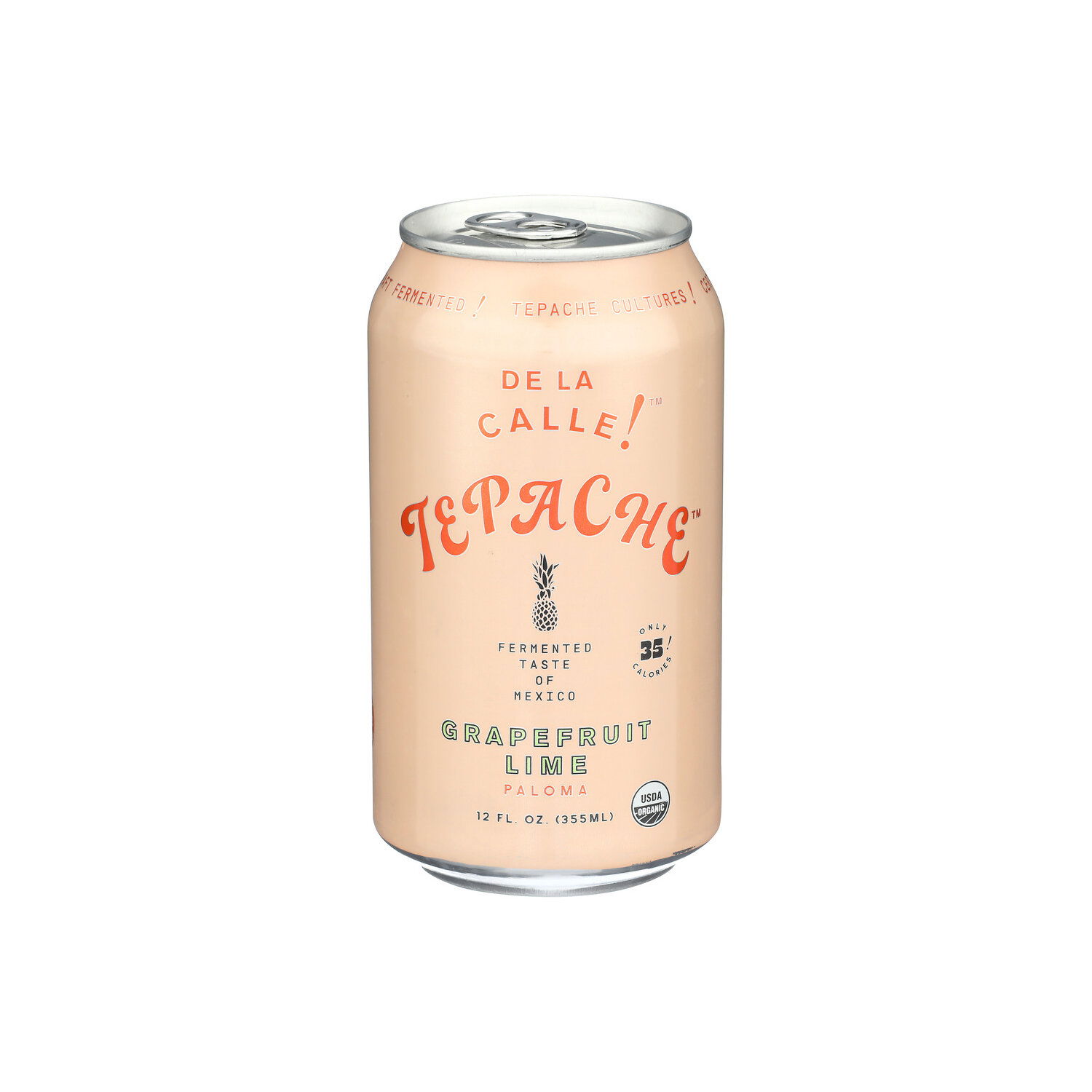De La CALLE! Grapefruit Lime Carbonated Organic Probiotic Tepache