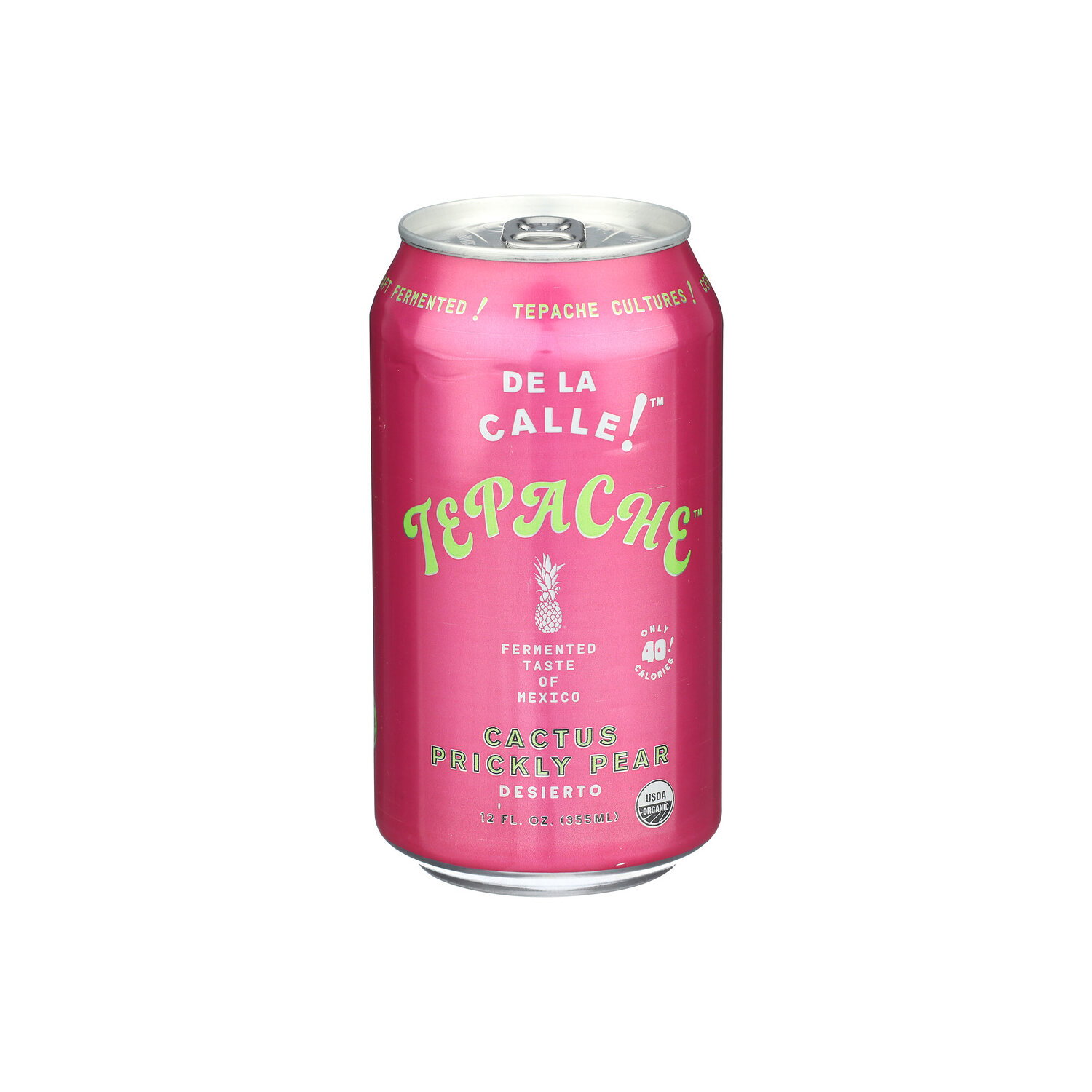 De La CALLE! Pear Prickly Cactus Carbonated Organic Probiotic Tepache  Drink, Desierto - 12 Fluid Ounce - FRESH by Brookshire's