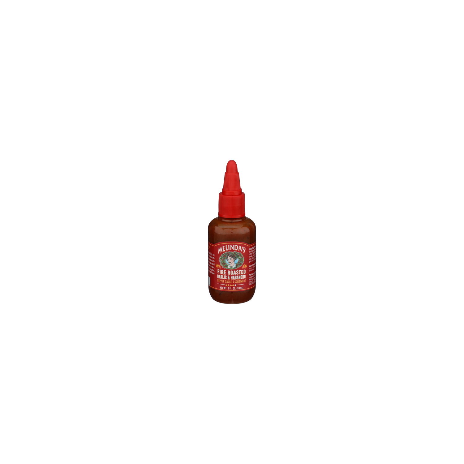 MELINDA's Fire Roasted Garlic And Habanero Garlic & Habanero Pepper SAUCE. Caddy - 2 Fluid Ounce Image 1 of 4