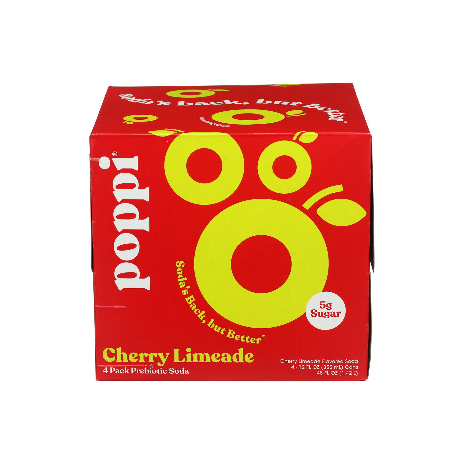Poppi Cherry Limeade Prebiotic Soda - 12 Fluid Ounce - 4 Count Image 1 of 3