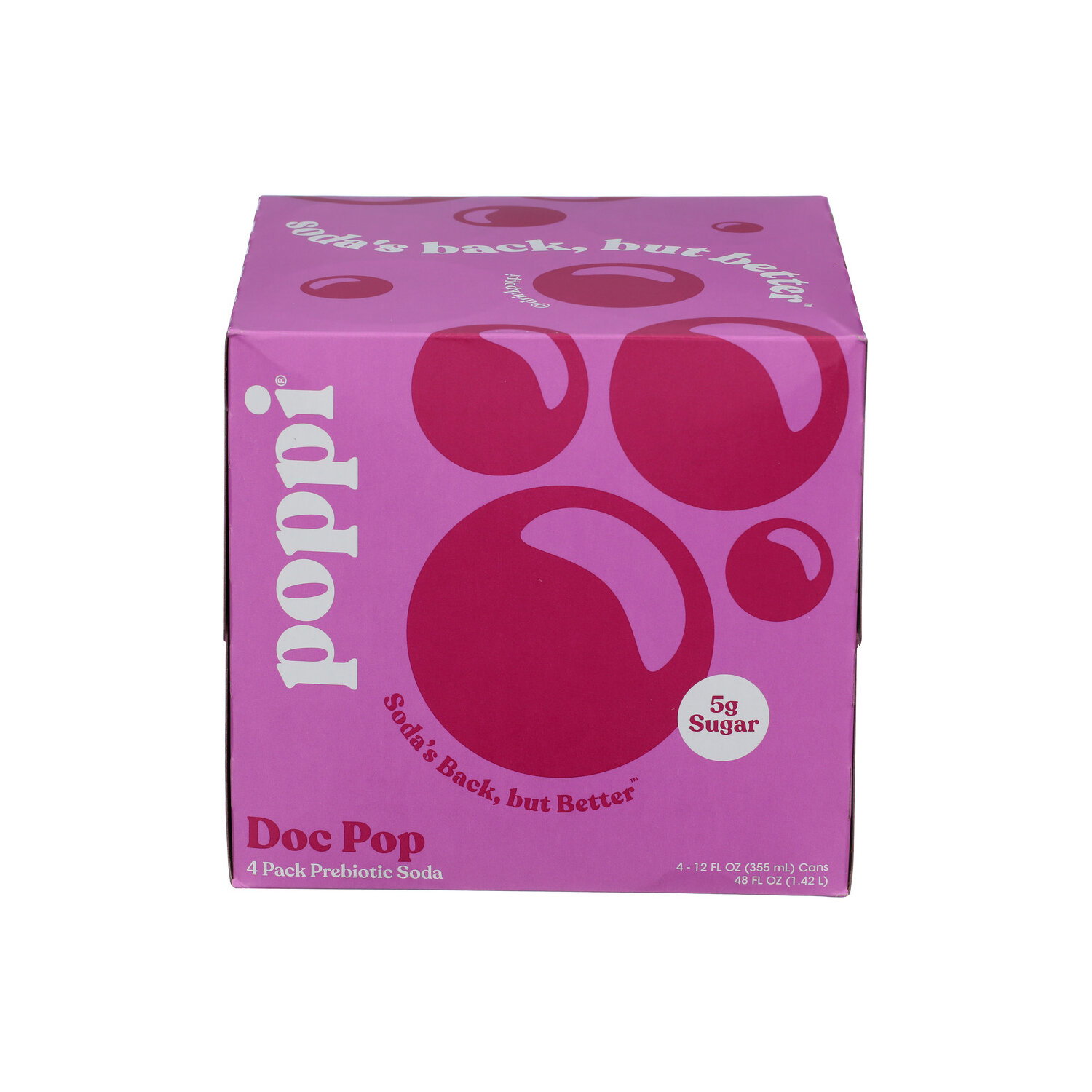Poppi Doc Pop Prebiotic Soda - 12 Fluid Ounce - 4 Count Image 1 of 3