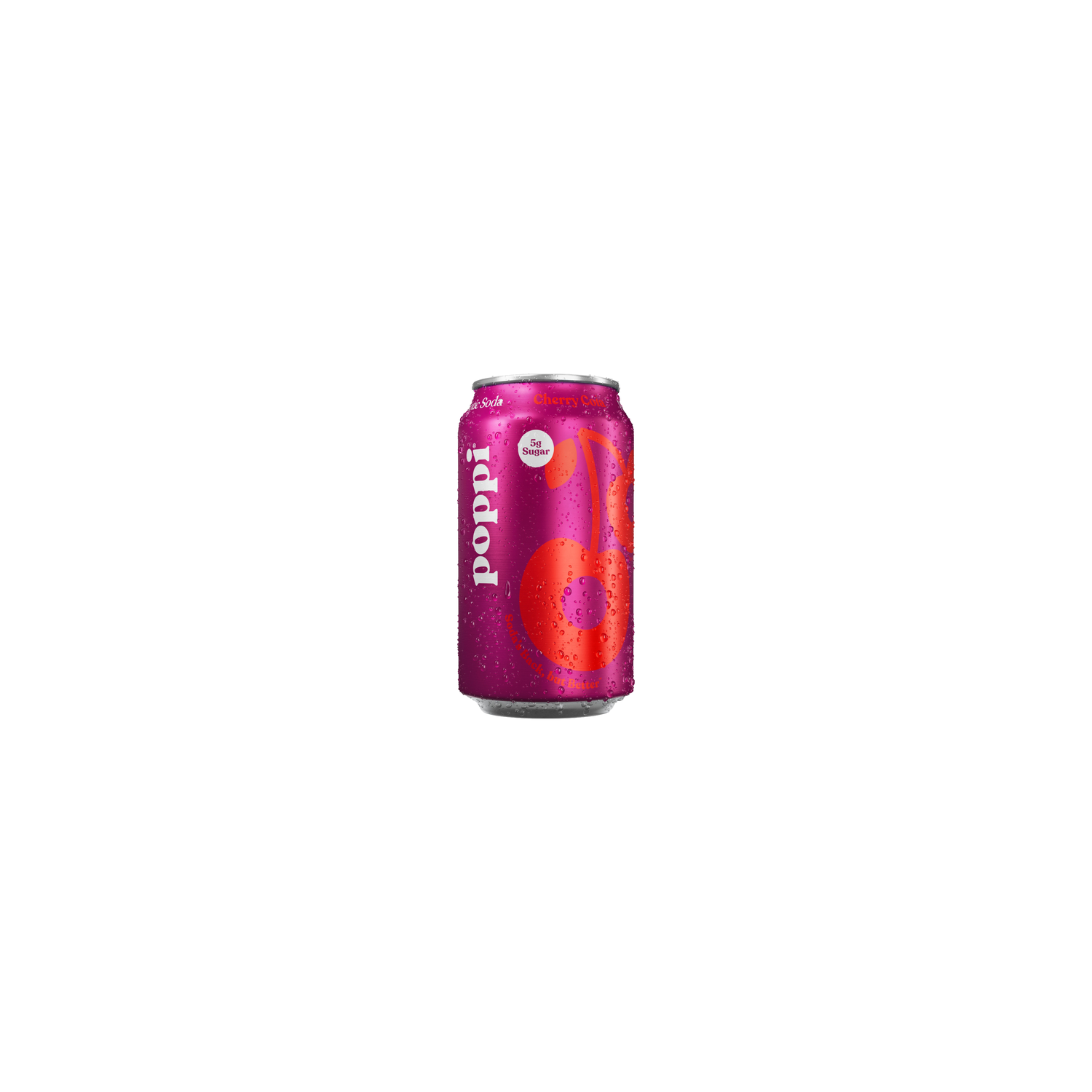 Poppi Prebiotic Soda Cherry Cola - 12 Fluid Ounce Image 1 of 3