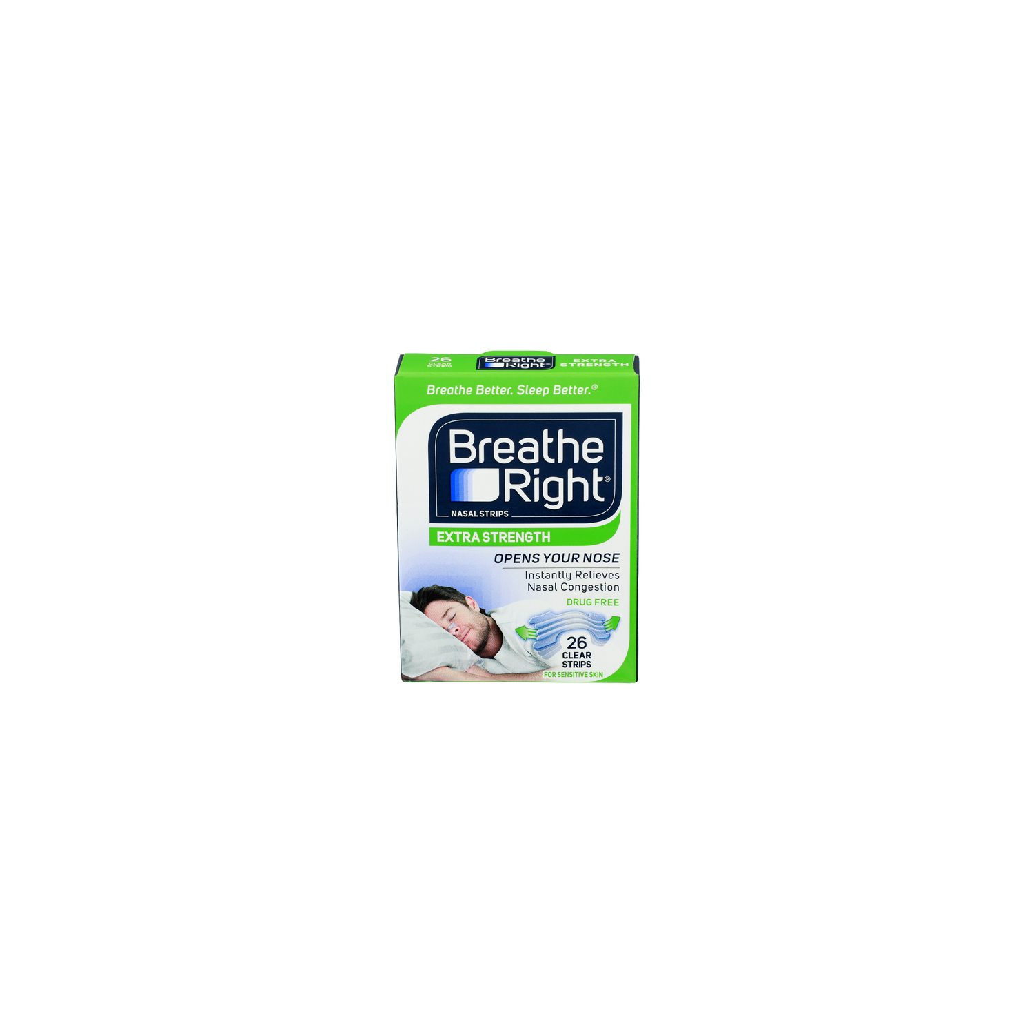Breathe Right Drug Free Extra Strength Nasal Strips - 26 Count Image 1 of 2