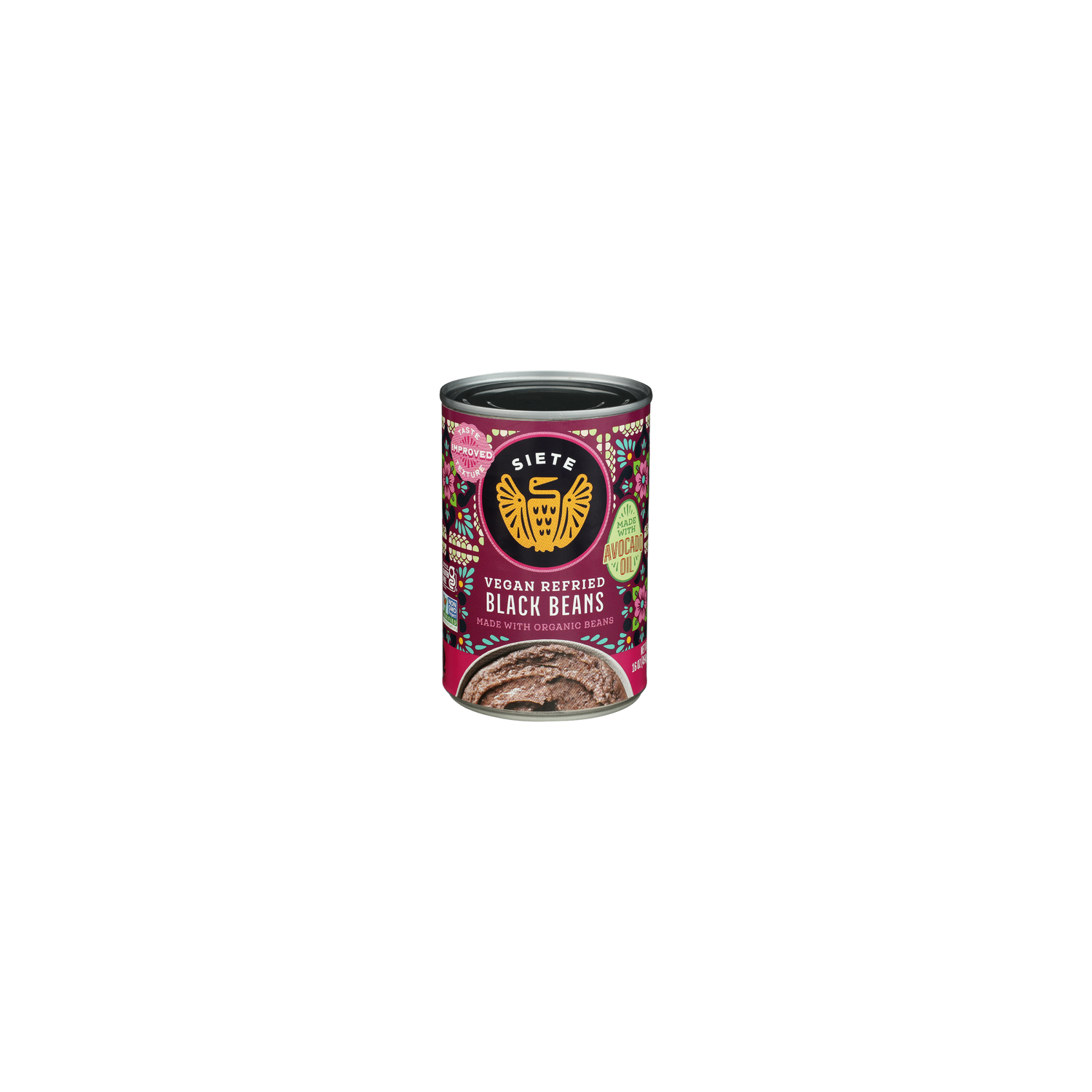 Siete Refried Black Beans - 16 Ounce Image 1 of 4