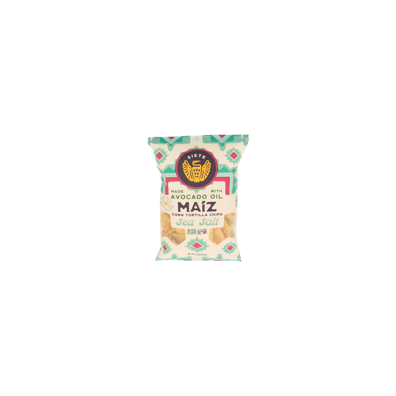 Siete Sea Salt White Yellow Corn Tortilla Chip - 7.5 Ounce Image 1 of 4