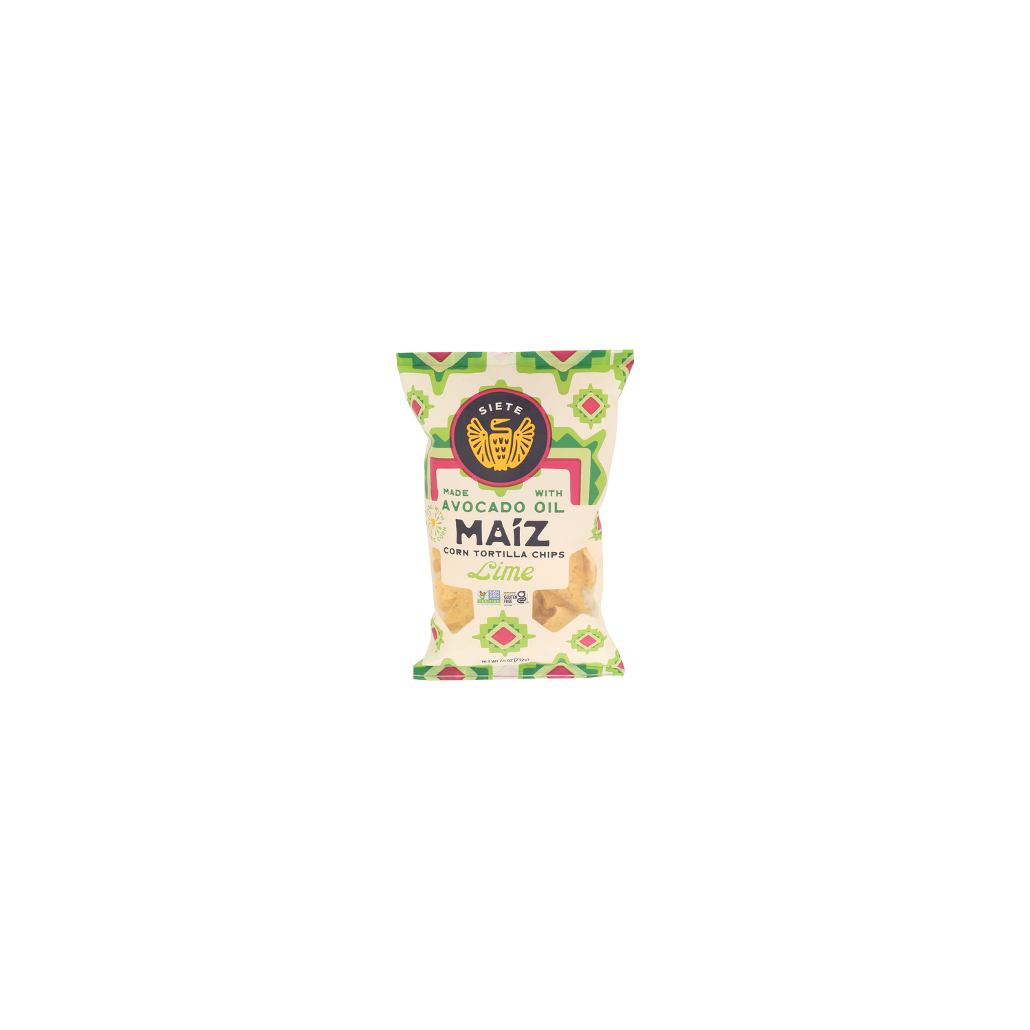 Siete Lime White Yellow Corn Tortilla Chip - 7.5 Ounce Image 1 of 4
