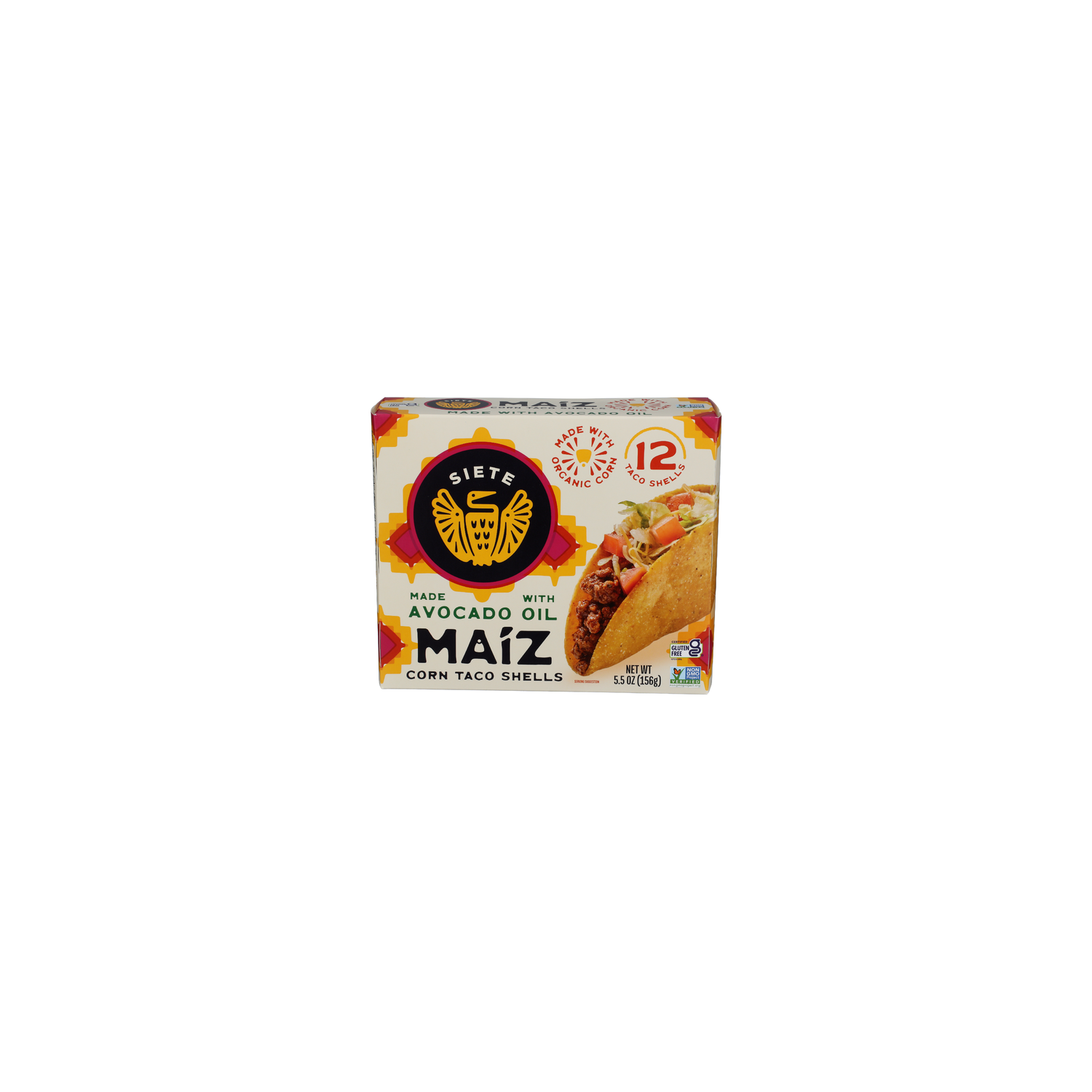 SIETE Gluten Free Maíz Corn Taco Shells - 0.458 Ounce - 12 Count Image 1 of 4