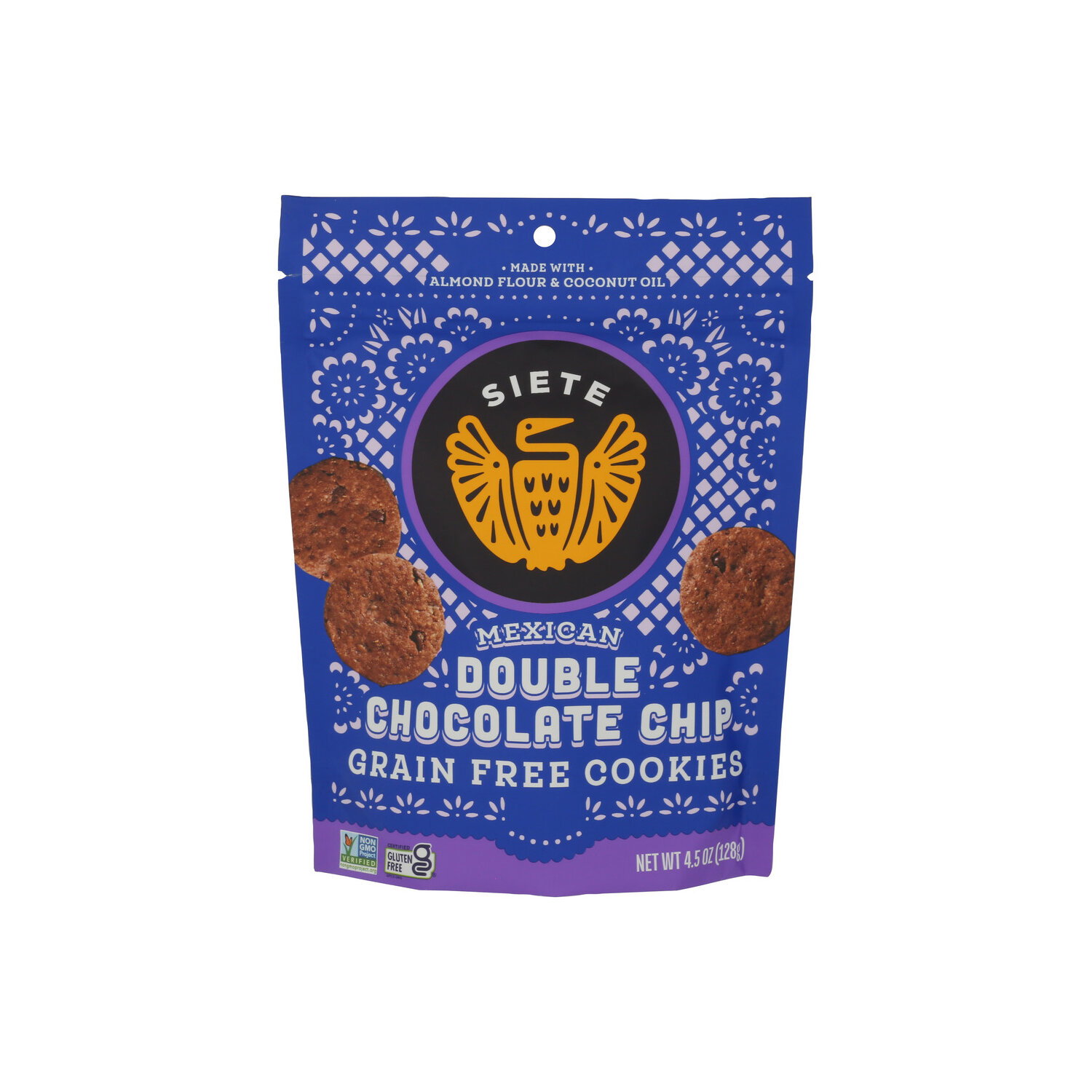 SIETE Grain Free Mexican Double Chocolate Chip Cookies - 4.5 Ounce Image 1 of 4