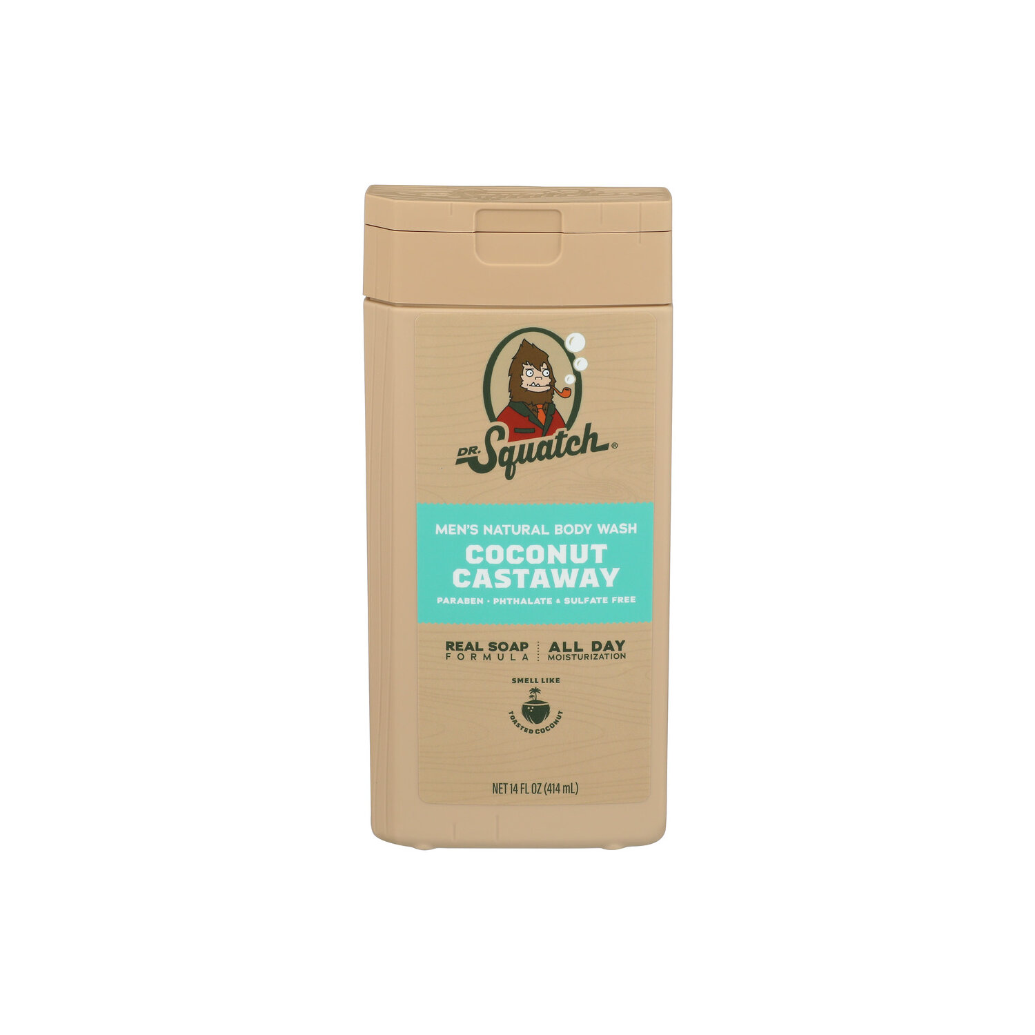 Dr. Squatch Coconut Castaway Natural Body Wash - 14 Fluid Ounce Image 1 of 3