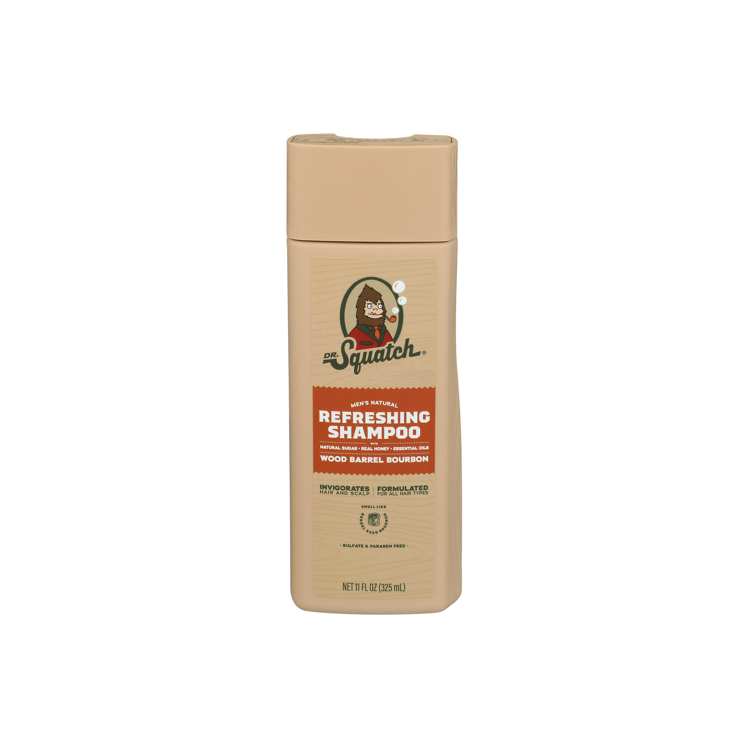 DR. Squatch Arrowroot, Charcoal Shampoo Wood Barrel Bourbon 4 Case