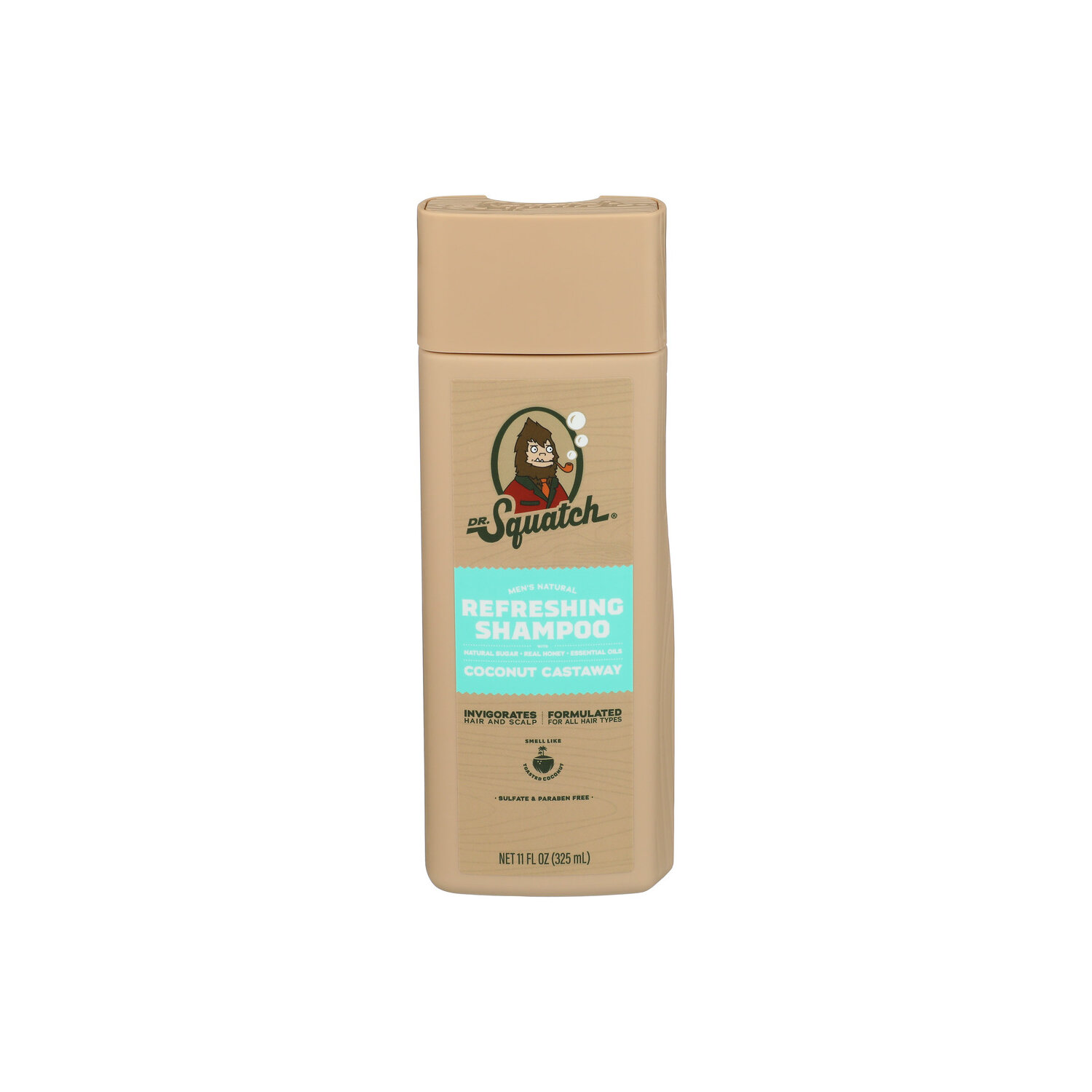 Dr. Squatch Coconut Castaway Natural Hair Shampoo for Men - 11 Fluid Ounce Image 1 of 3