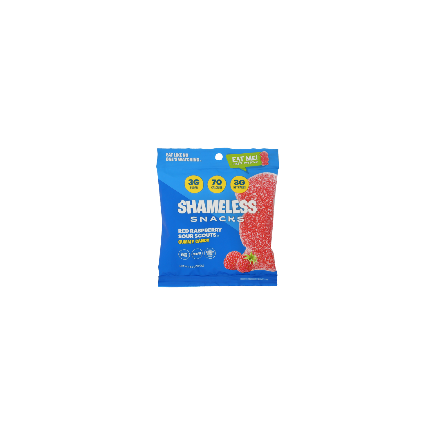 Shameless Snacks Gummy Sr Raspbry Scout - 1.8 Ounce Image 1 of 2