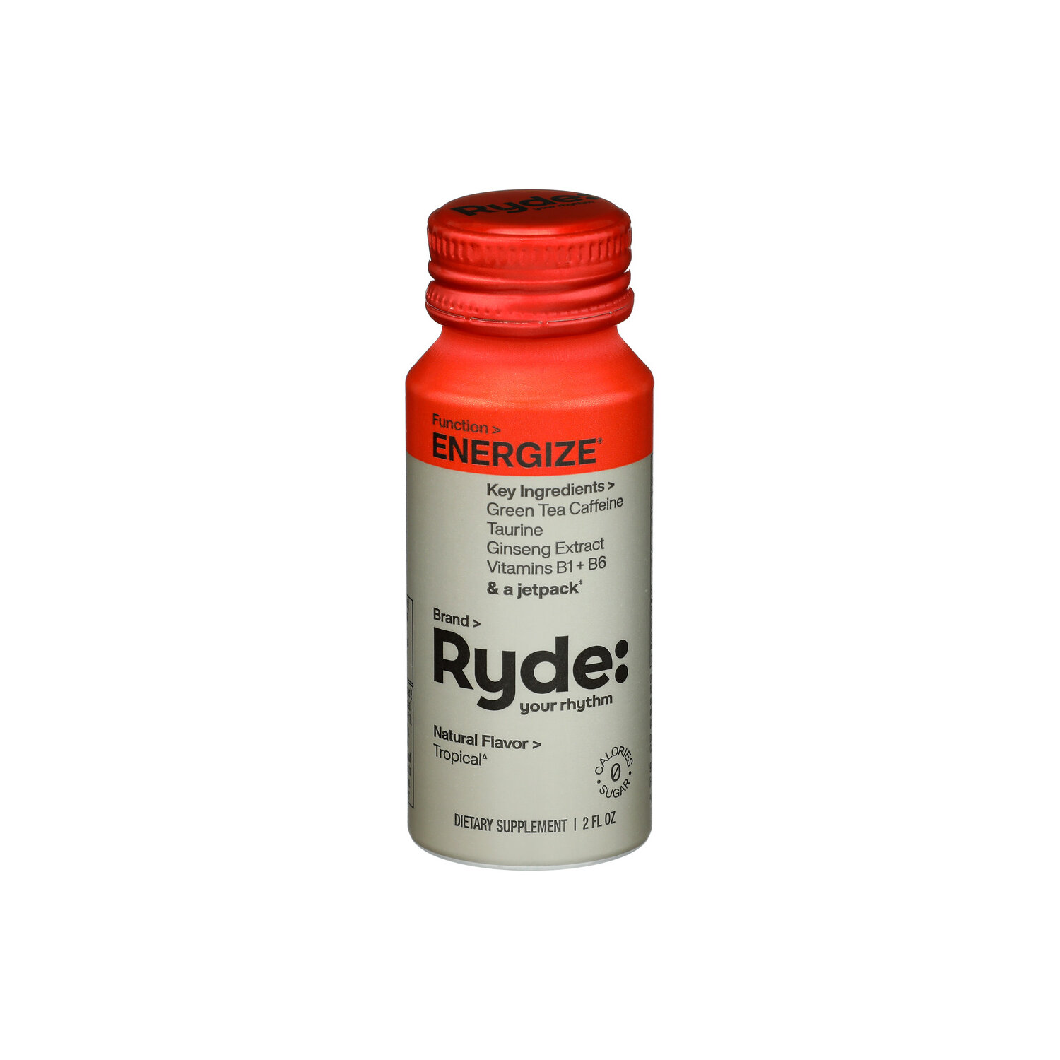 RYDE: Your Rhythm Tropical Dietary Supplement - 2 Fluid Ounce Image 1 of 2