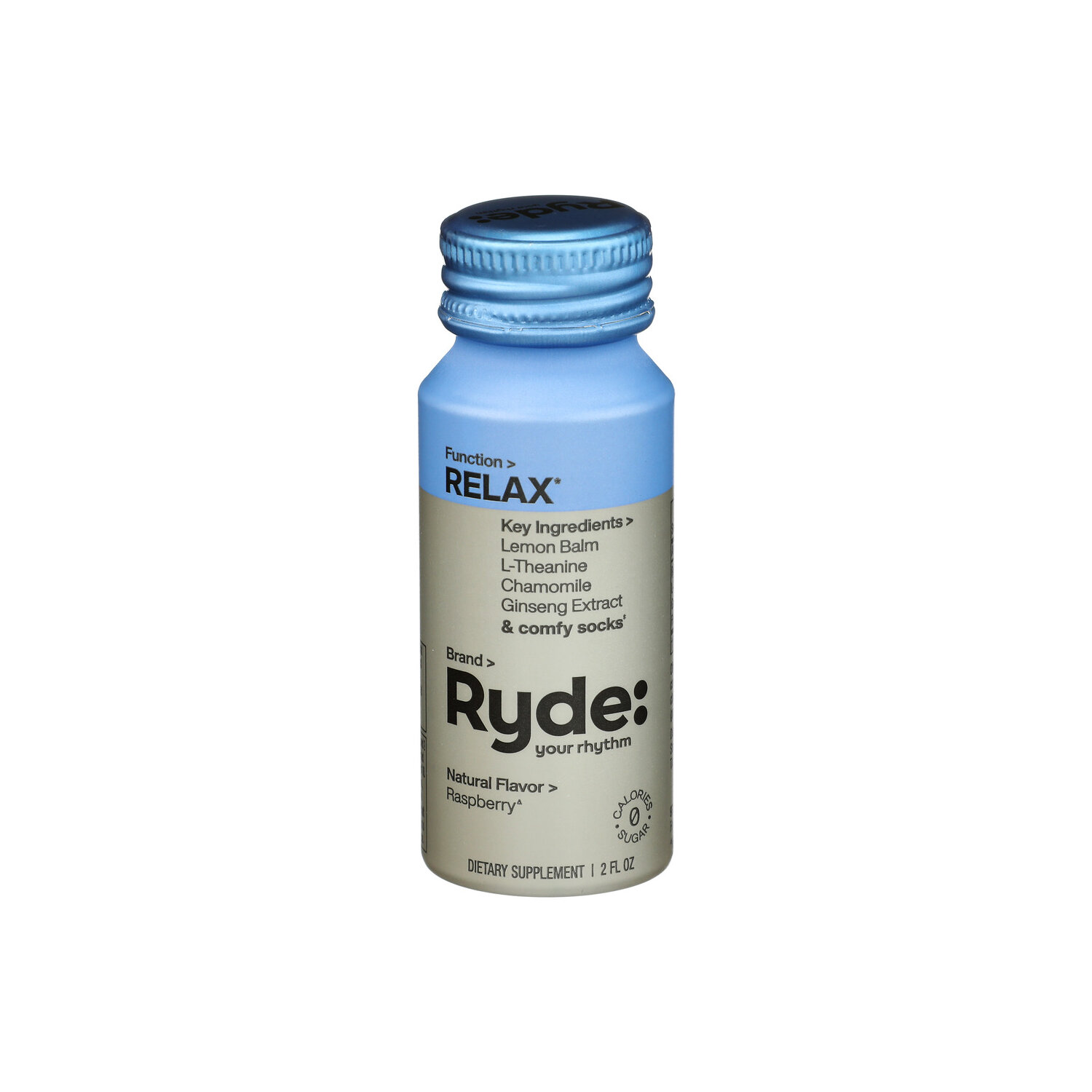 RYDE: Your Rhythm Raspberry Dietary Supplement - 2 Fluid Ounce Image 1 of 2