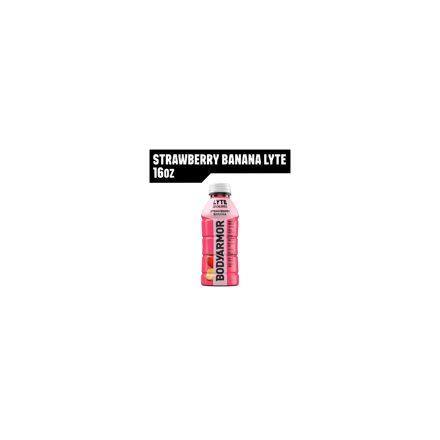 Bodyarmor Strawberry Banana Sports Drink Bottle - 16 Fluid Ounce Image 1 of 4