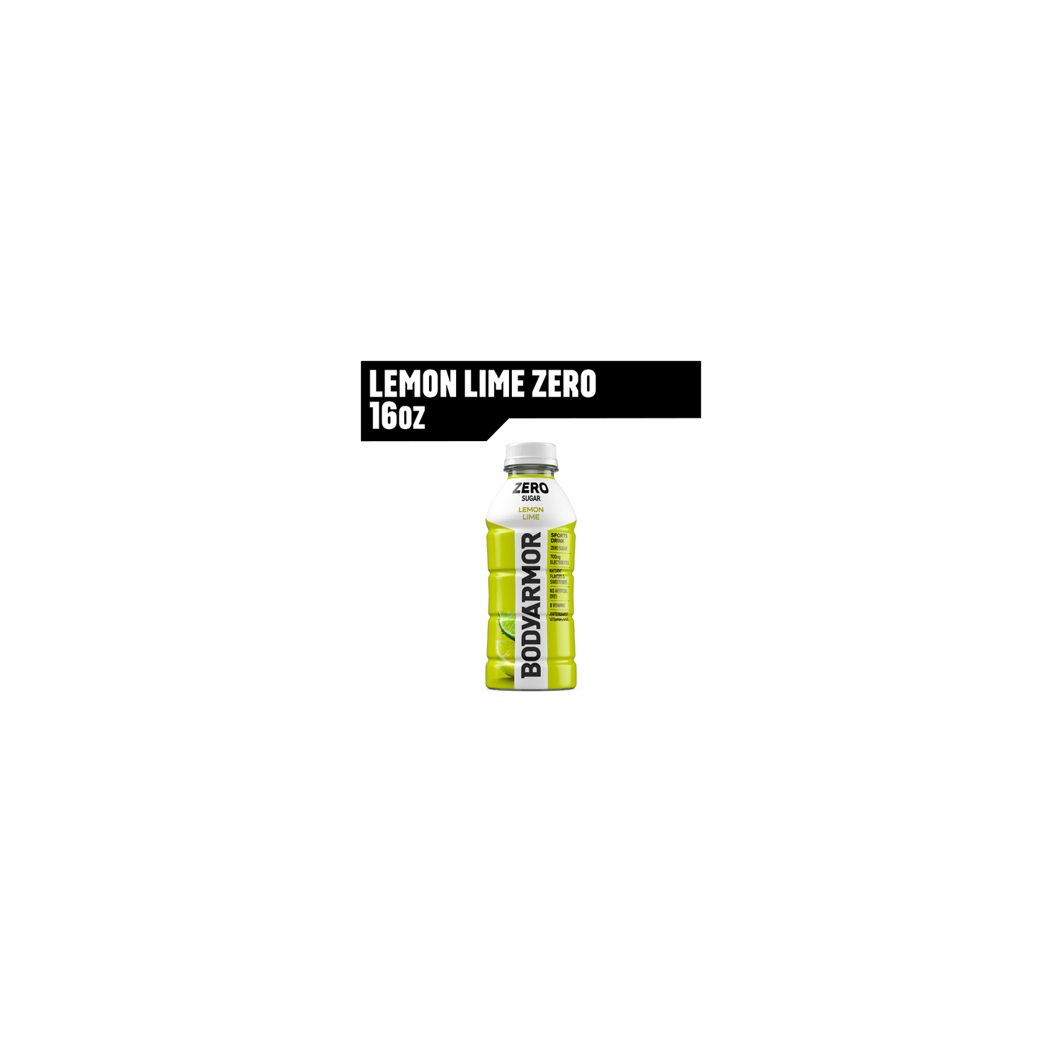 Bodyarmor Zero Sugar Lemon Lime Sports Drink Bottle - 16 Fluid Ounce Image 1 of 4