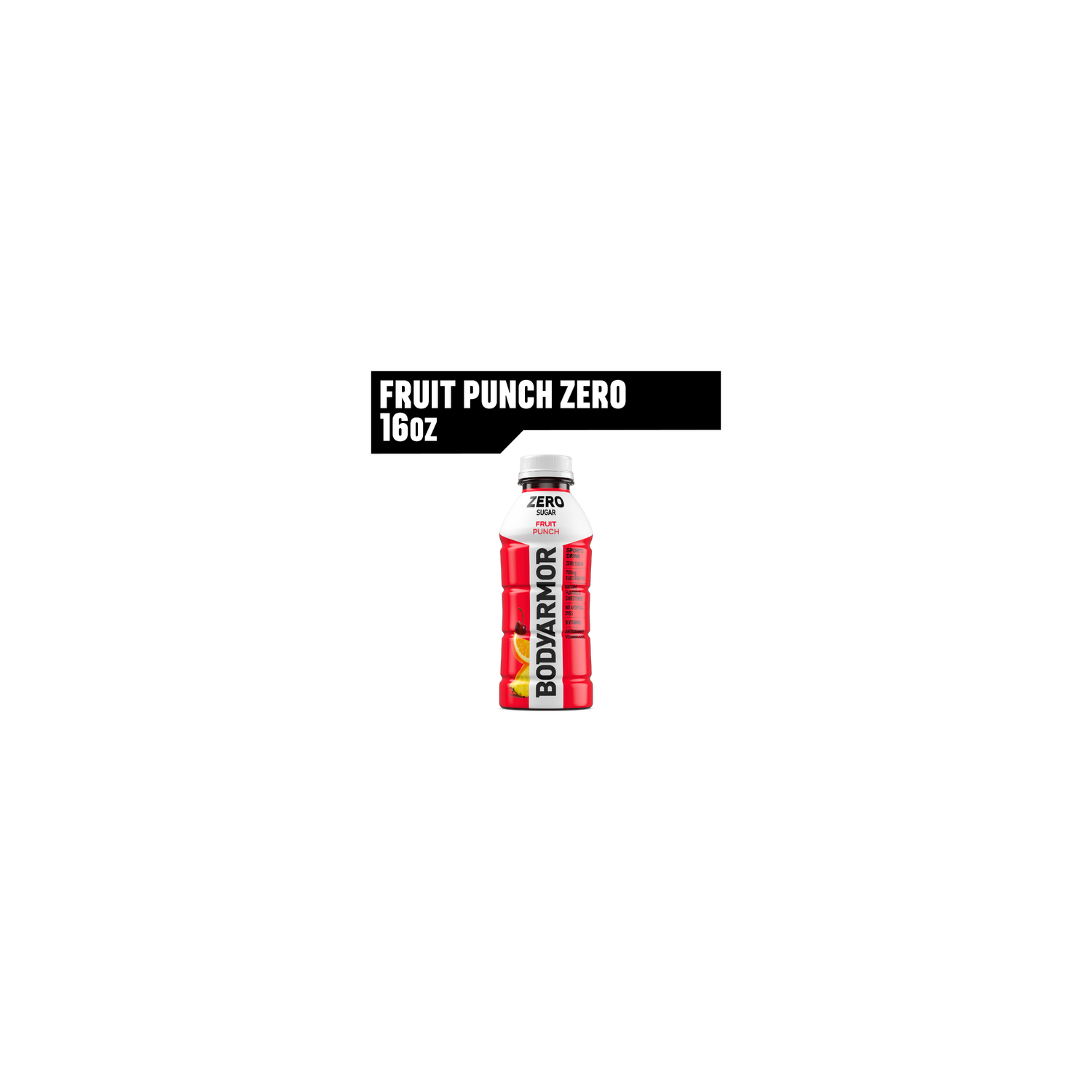 Bodyarmor Zero Sugar Fruit Punch Sports Drink Bottle - 16 Fluid Ounce Image 1 of 4