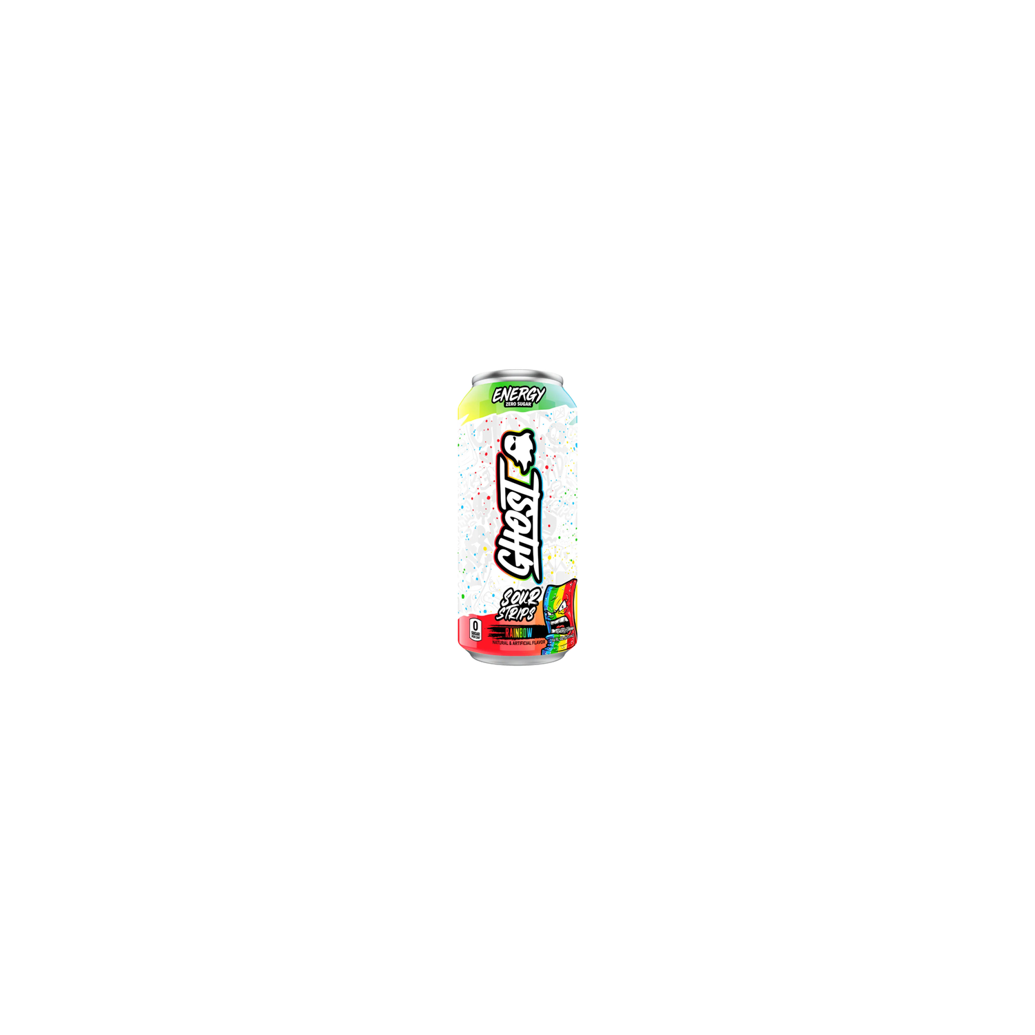 Ghost Zero Sugar Energy Drink Sour Strips Rainbow - 16 Fluid Ounce Image 1 of 3