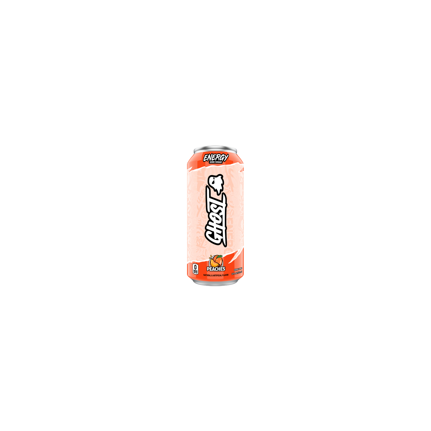 Ghost Zero Sugar Energy Drink Peaches - 16 Fluid Ounce Image 1 of 3