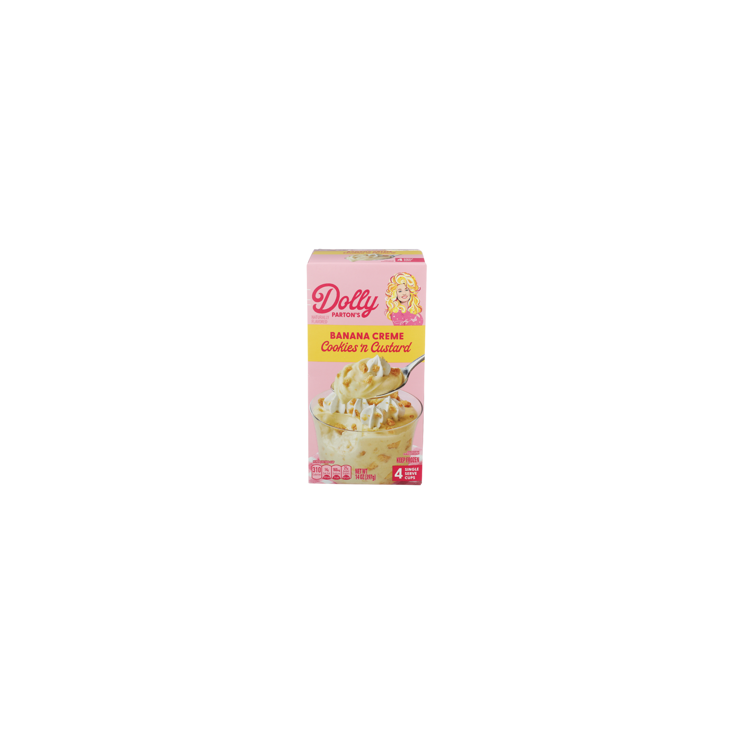 Dolly Parton Banana Creme Cookies 'N Custard - 3.5 Ounce - 4 Count Image 1 of 4