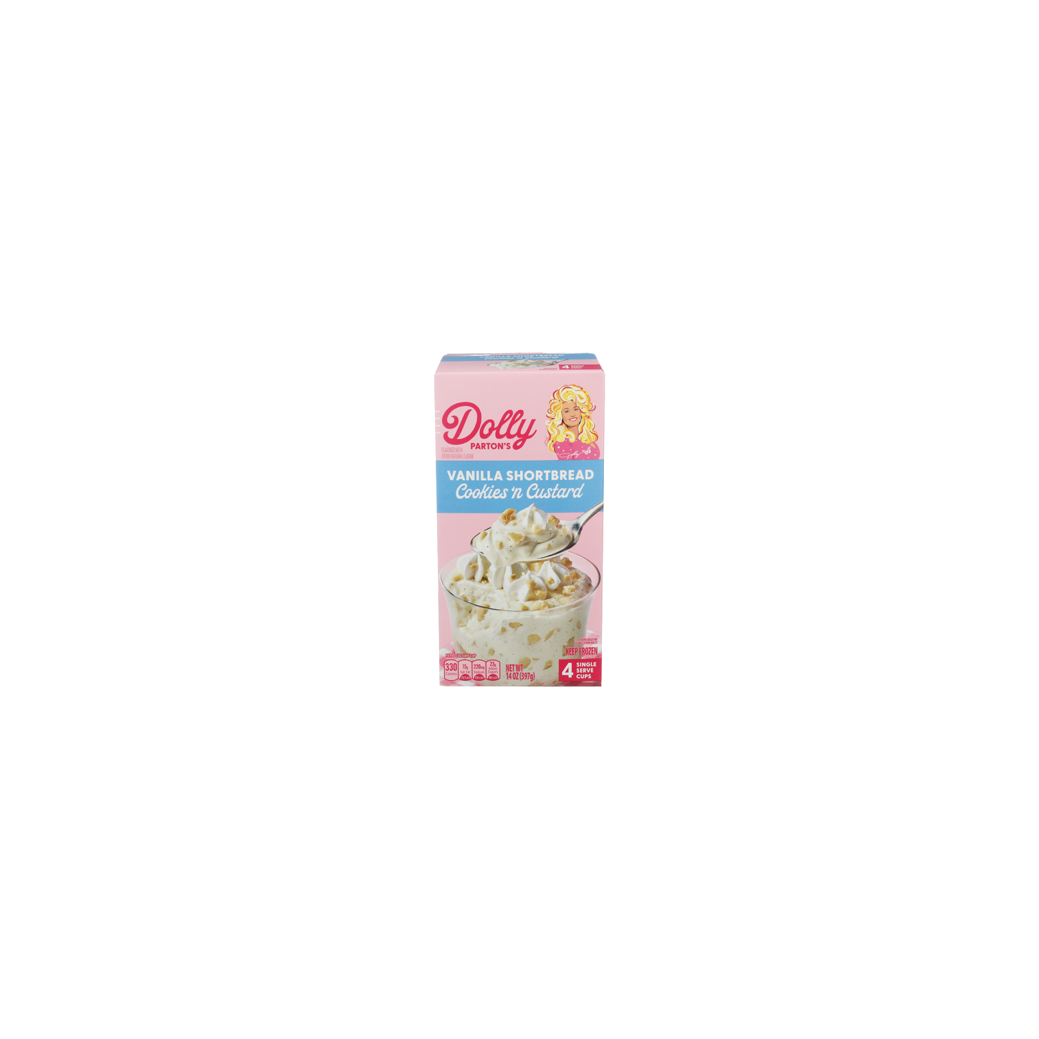Dolly Parton Vanilla Shortbread Cookies 'N Custard - 3.5 Ounce - 4 Count Image 1 of 4