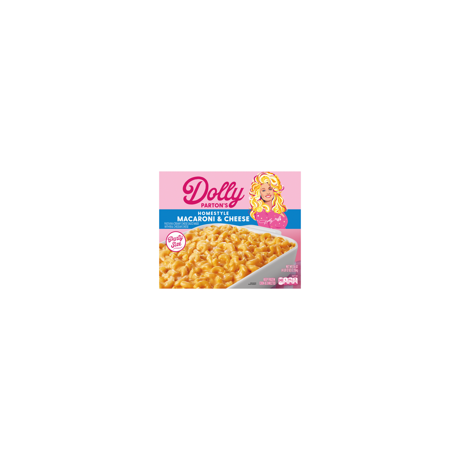 Dolly Parton 's Homestyle Macaroni & Cheese, Frozen Meal - 76 Ounce Image 1 of 2