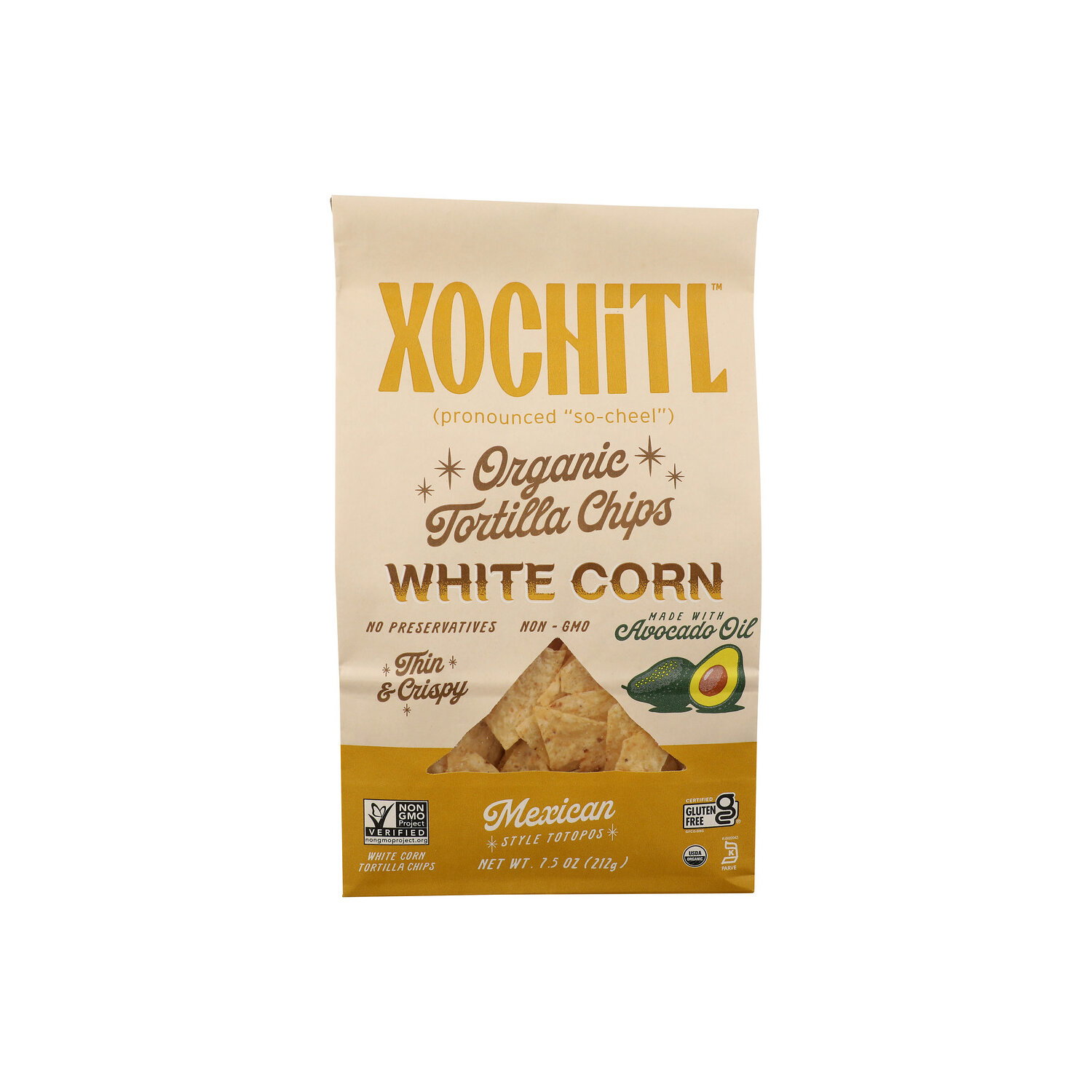 Xochitl Organic White Corn Avocado Oil Tortilla Chips - 7.5 Ounce Image 1 of 4
