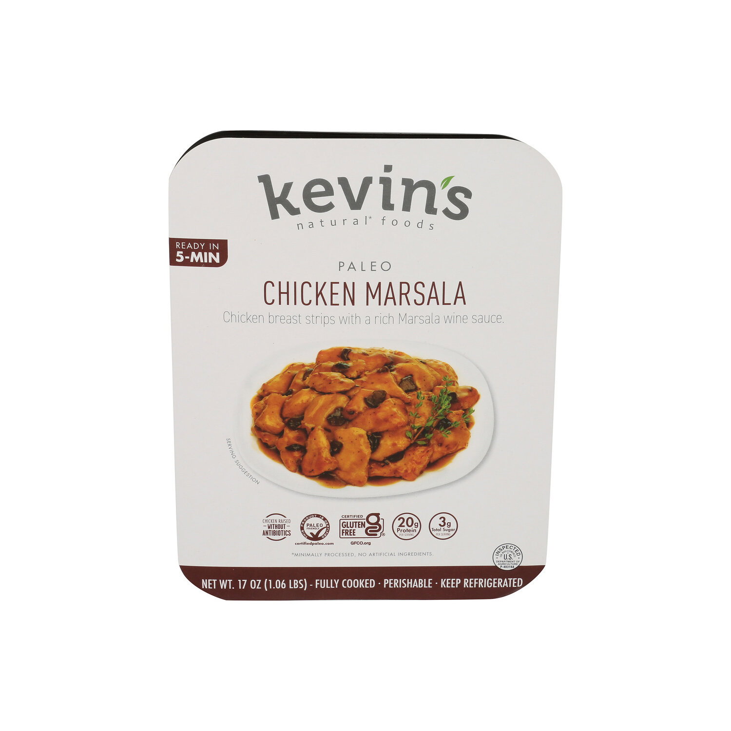 KEVIN's Natural Foods Chicken Marsala - 17 Ounce Image 1 of 4