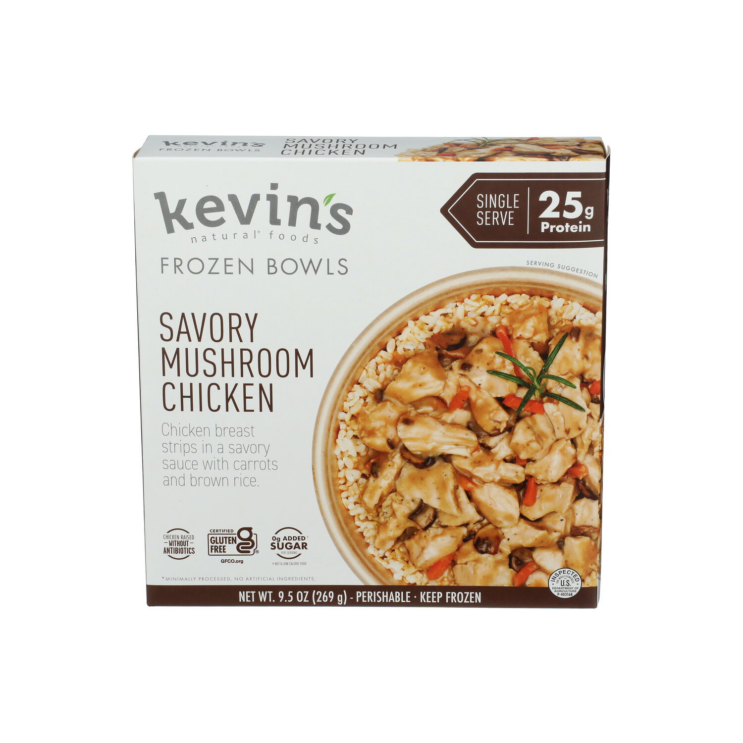 KEVIN's Natural Foods Savory Mushroom Chicken - 9.5 Ounce Image 1 of 4