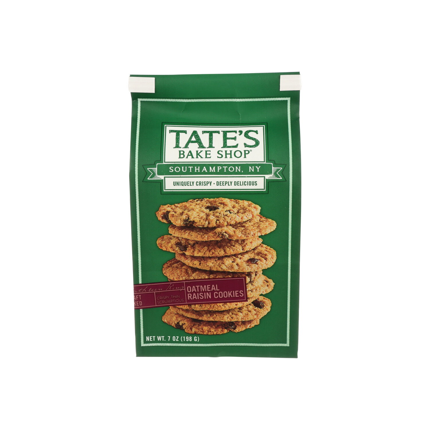 TATE's Bake Shop Cookies Oatmeal Raisin - 7 Ounce Image 1 of 2