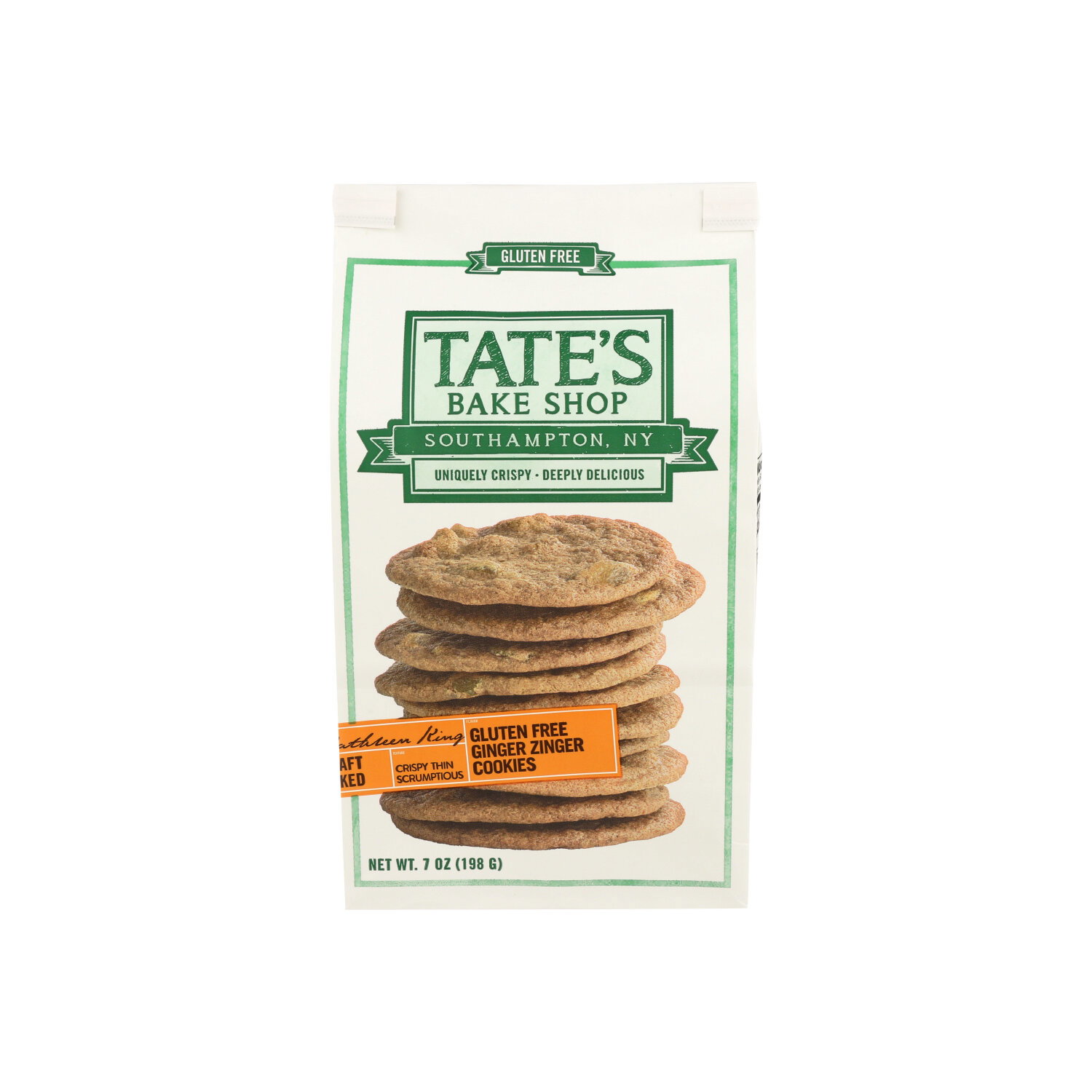 TATE's Bake Shop Cookies Gluten Free Ginger Zinger - 7 Ounce Image 1 of 2